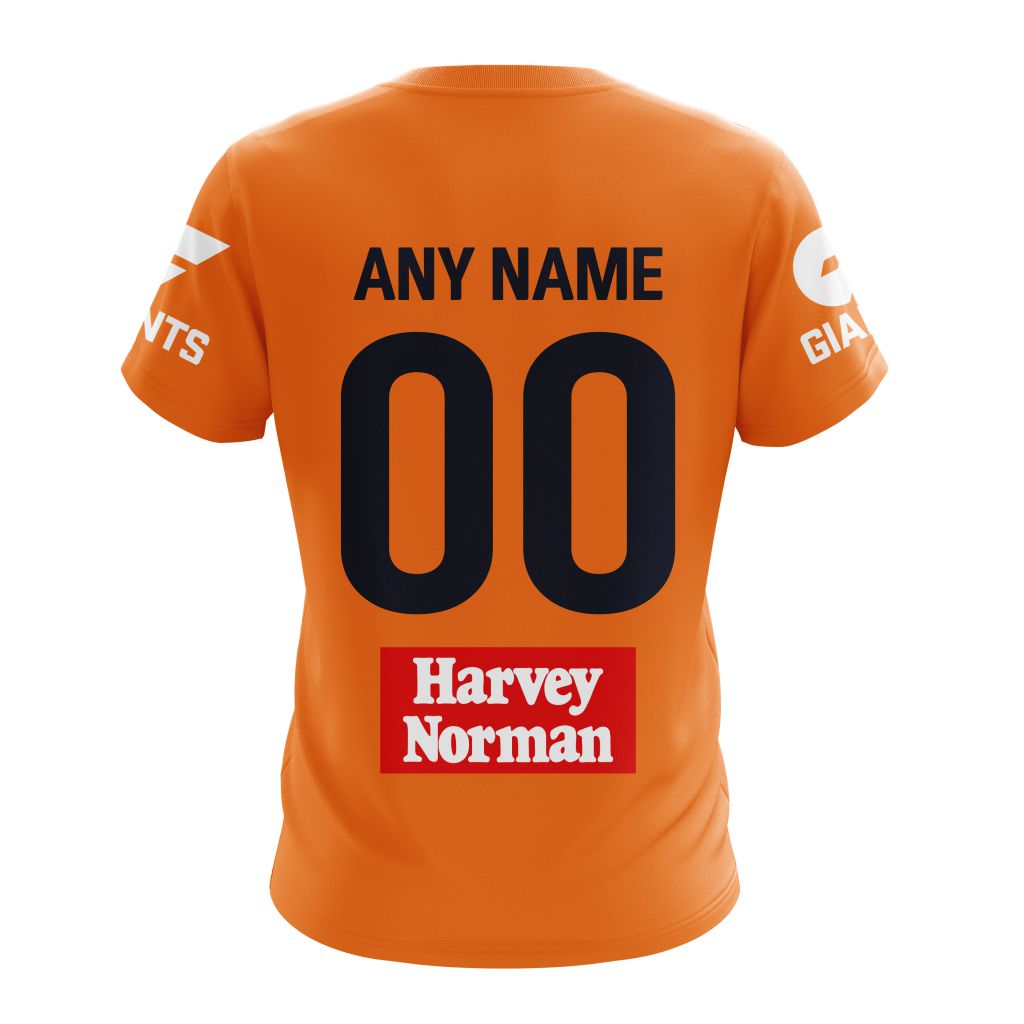 Customized AFL Greater Western Sydney Giants Away Kits Unisex Tshirt - Famjoys Customized AFL Greater Western Sydney Giants Away Kits Unisex Tshirt - Famjoys