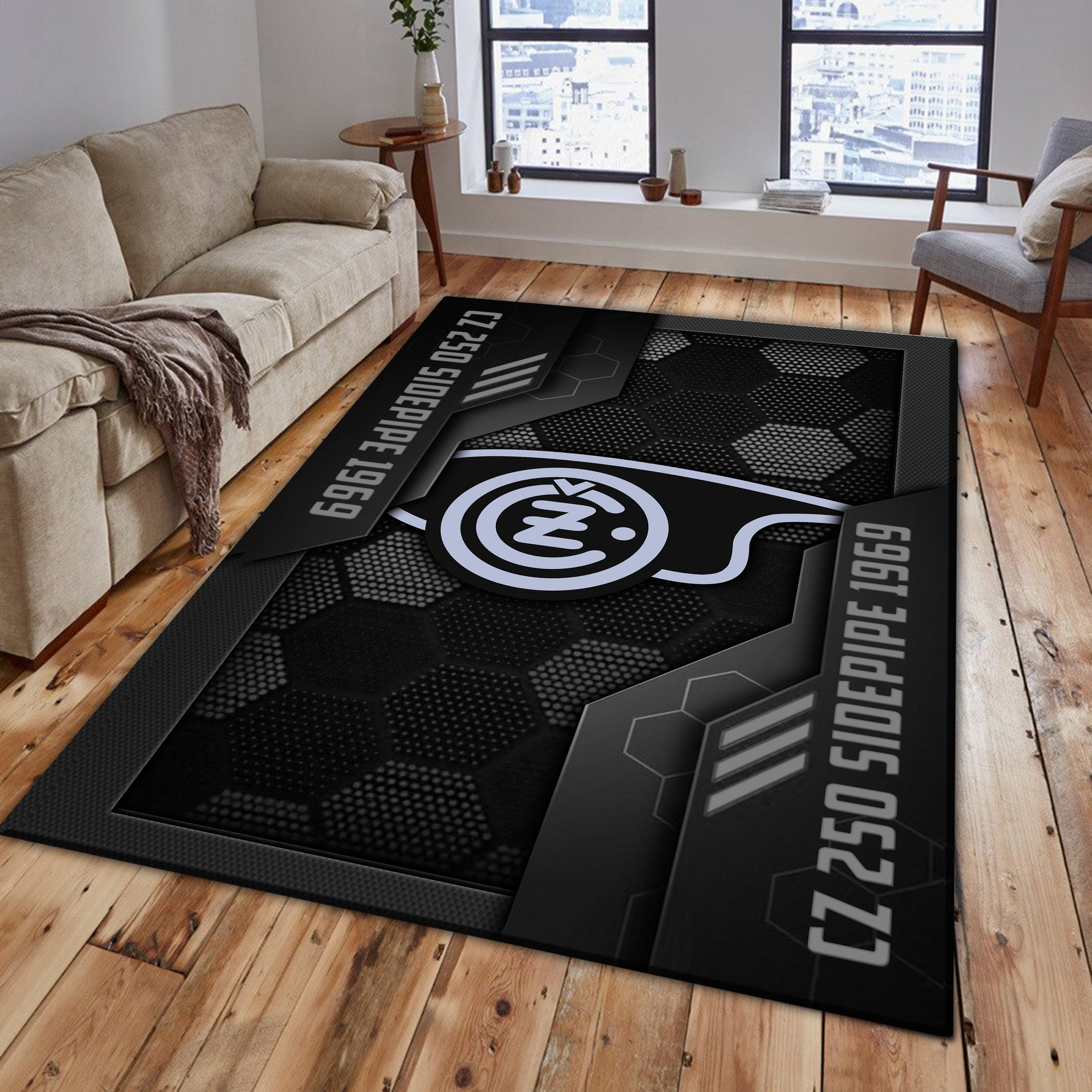 CZ 250 Sidepipe 1969 Area Rugs 4098 Multicolor - Famjoys CZ 250 Sidepipe 1969 Area Rugs 4098 Multicolor - Famjoys