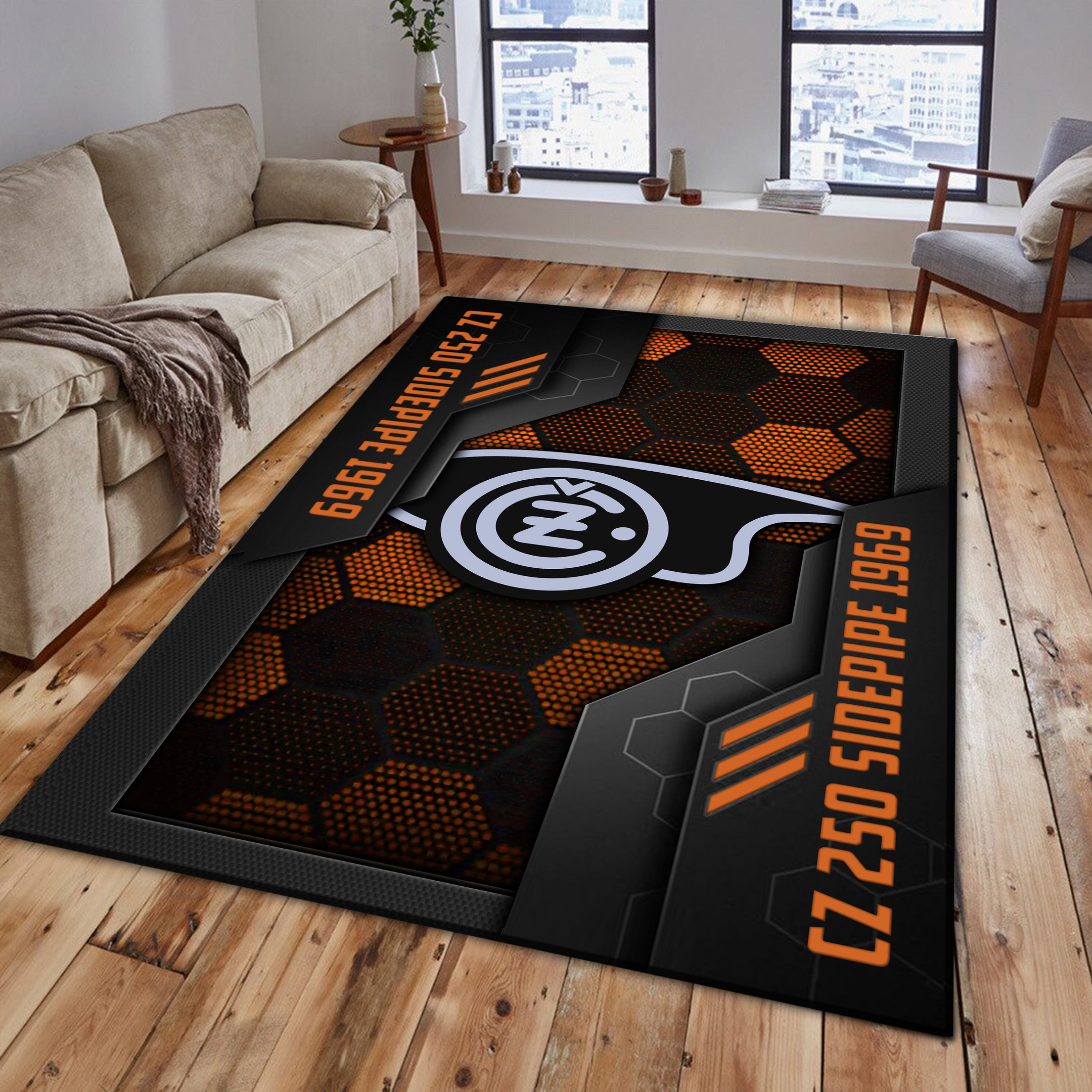 CZ 250 Sidepipe 1969 Area Rugs 4098 Multicolor - Famjoys CZ 250 Sidepipe 1969 Area Rugs 4098 Multicolor - Famjoys