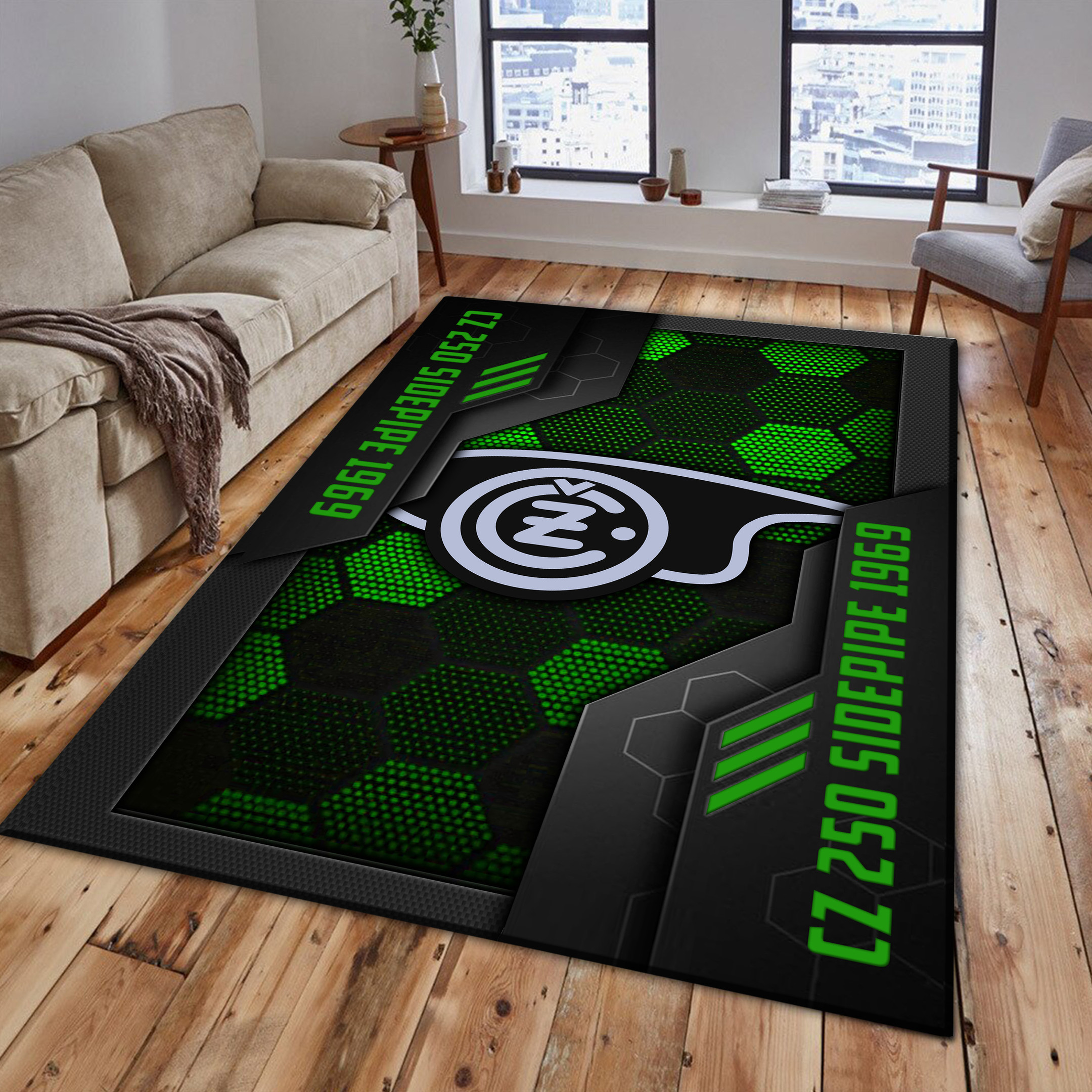 CZ 250 Sidepipe 1969 Area Rugs 4098 Multicolor - Famjoys CZ 250 Sidepipe 1969 Area Rugs 4098 Multicolor - Famjoys