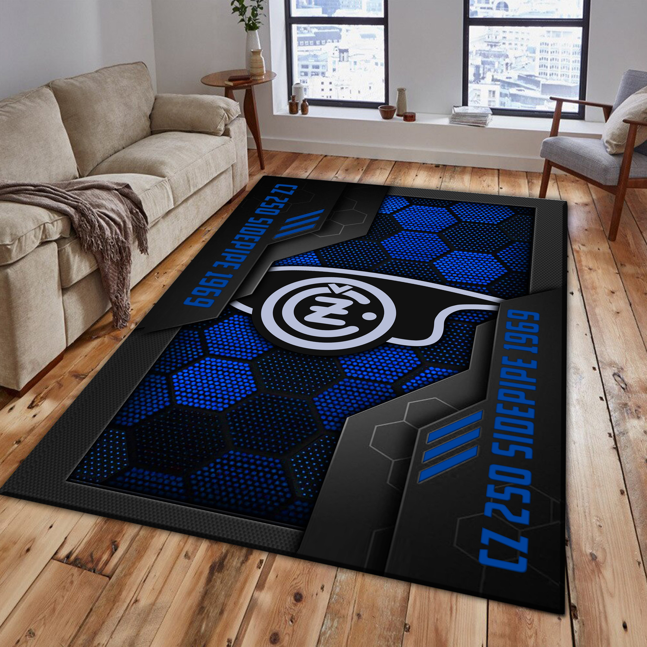 CZ 250 Sidepipe 1969 Area Rugs 4098 Multicolor - Famjoys CZ 250 Sidepipe 1969 Area Rugs 4098 Multicolor - Famjoys