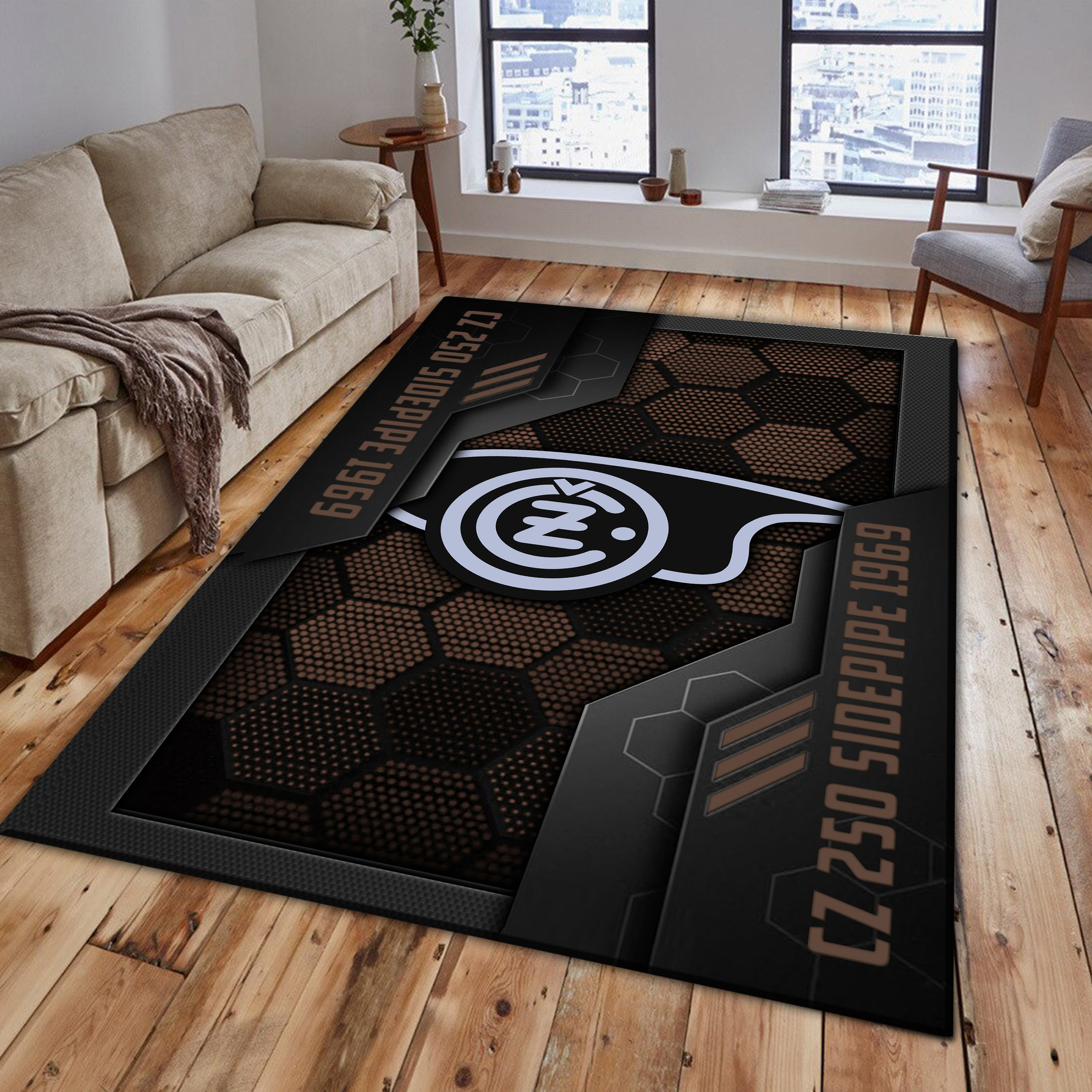 CZ 250 Sidepipe 1969 Area Rugs 4098 Multicolor - Famjoys CZ 250 Sidepipe 1969 Area Rugs 4098 Multicolor - Famjoys