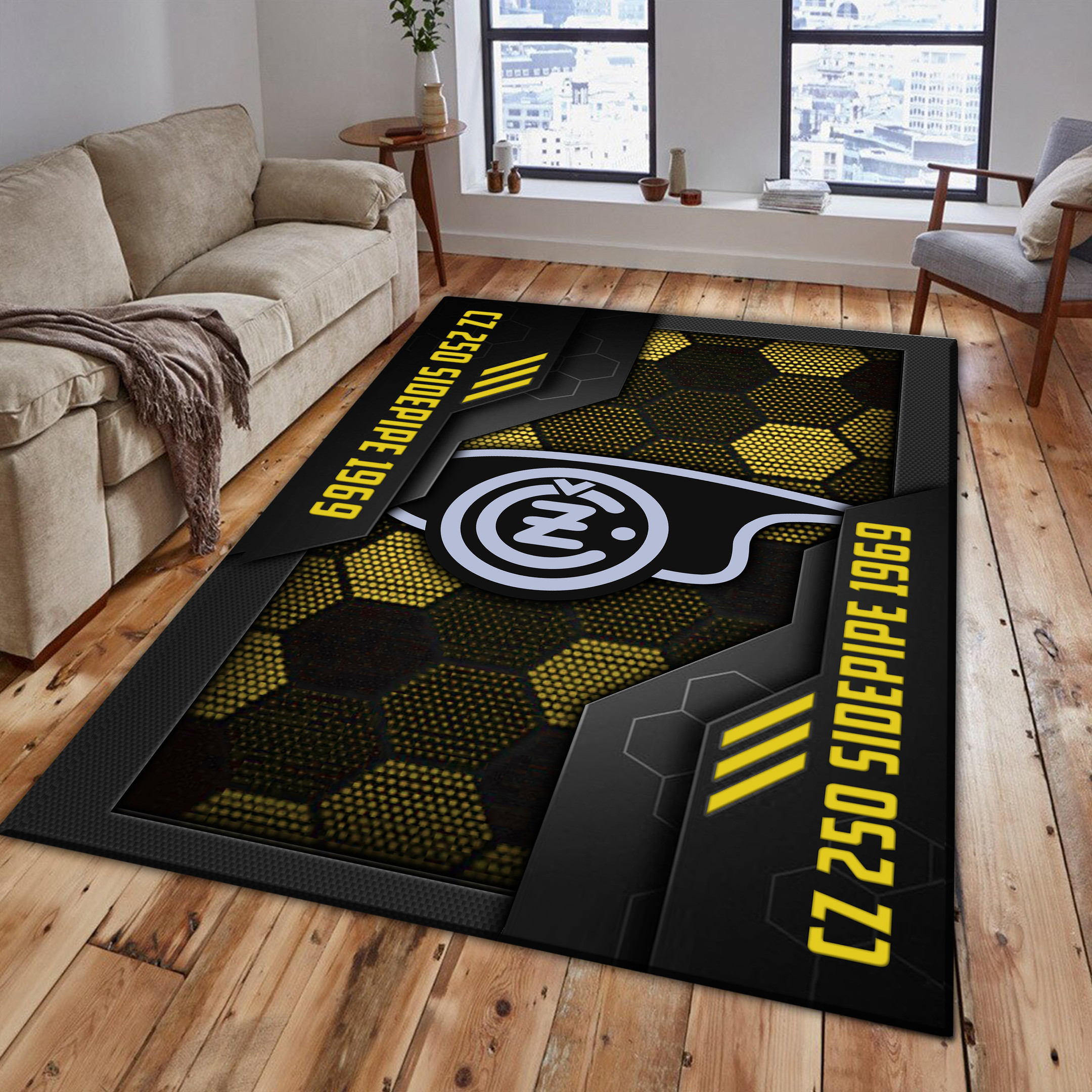 CZ 250 Sidepipe 1969 Area Rugs 4098 Multicolor - Famjoys CZ 250 Sidepipe 1969 Area Rugs 4098 Multicolor - Famjoys