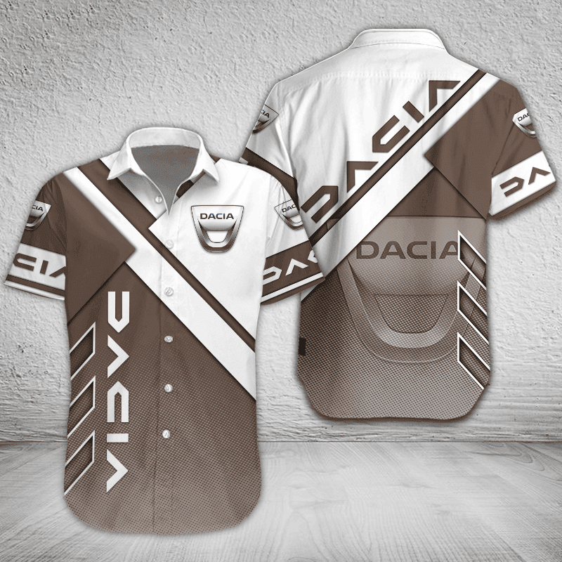 Dacia Button Shirt Custom Name, Multicolor - Famjoys Dacia Button Shirt Custom Name, Multicolor - Famjoys
