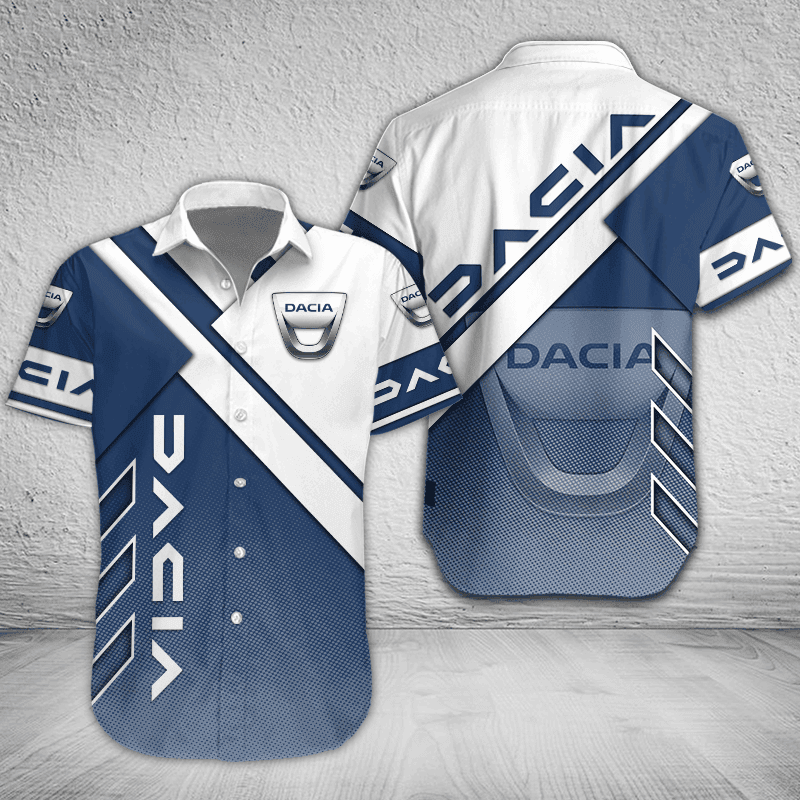 Dacia Button Shirt Custom Name, Multicolor - Famjoys Dacia Button Shirt Custom Name, Multicolor - Famjoys