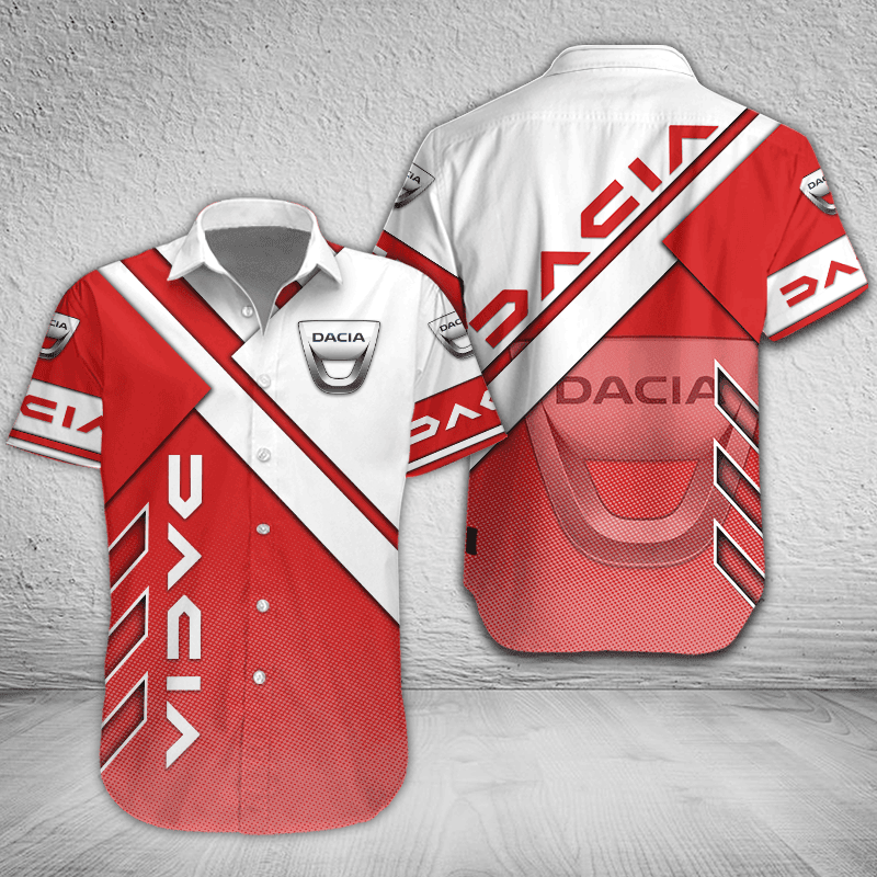 Dacia Button Shirt Custom Name, Multicolor - Famjoys Dacia Button Shirt Custom Name, Multicolor - Famjoys