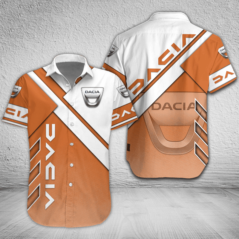 Dacia Button Shirt Custom Name, Multicolor - Famjoys Dacia Button Shirt Custom Name, Multicolor - Famjoys