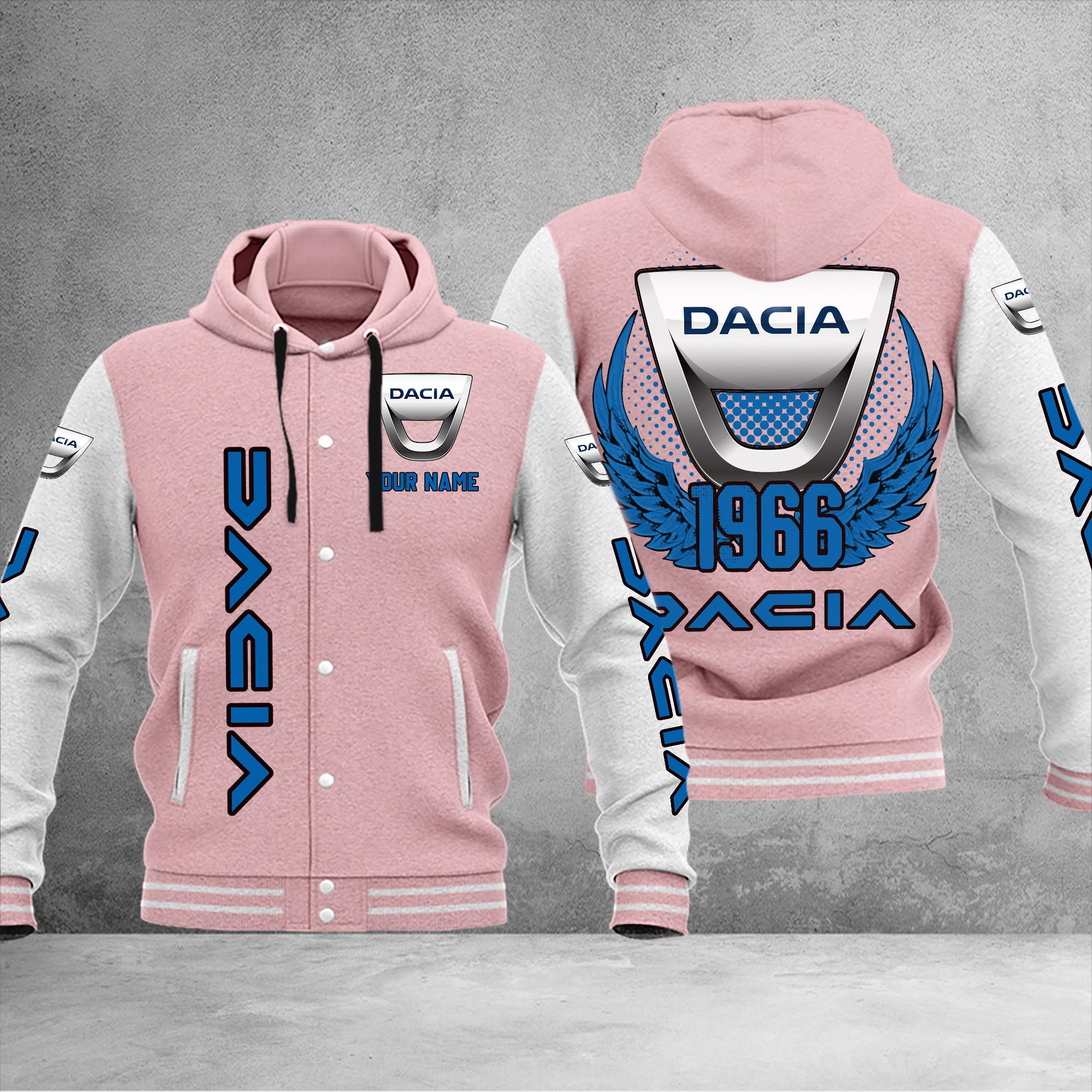 Dacia DMHJ1034 Baseball Jacket Multicolor - Famjoys Dacia DMHJ1034 Baseball Jacket Multicolor - Famjoys