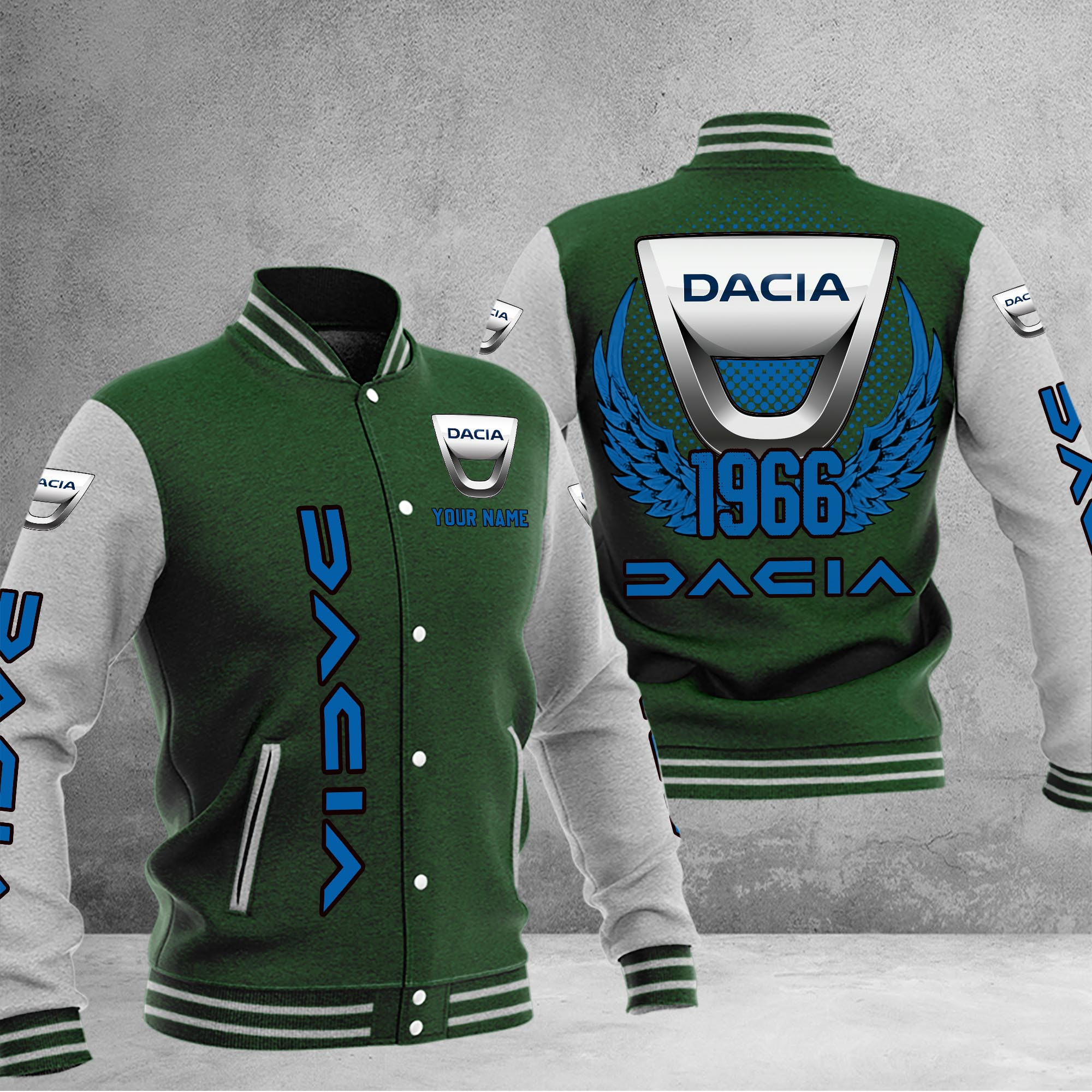 Dacia DMHJ1034 Baseball Jacket Multicolor - Famjoys Dacia DMHJ1034 Baseball Jacket Multicolor - Famjoys