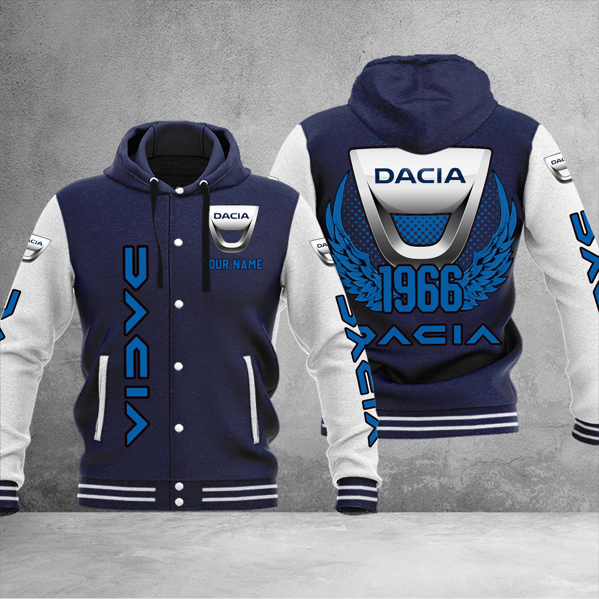 Dacia DMHJ1034 Baseball Jacket Multicolor - Famjoys Dacia DMHJ1034 Baseball Jacket Multicolor - Famjoys