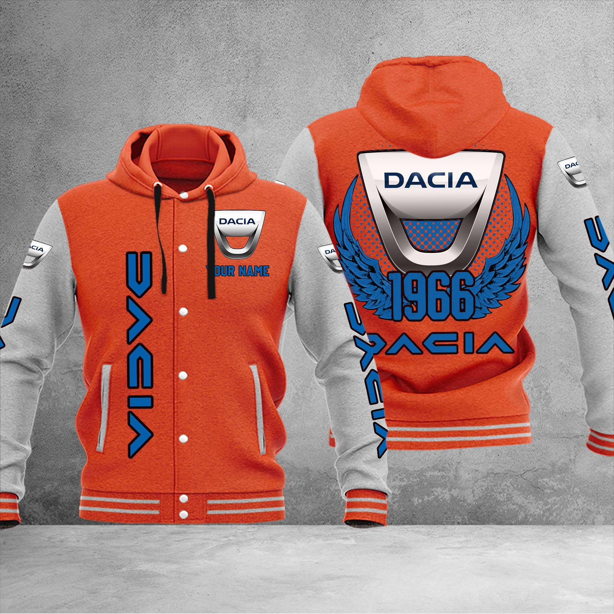 Dacia DMHJ1034 Baseball Jacket Multicolor - Famjoys Dacia DMHJ1034 Baseball Jacket Multicolor - Famjoys