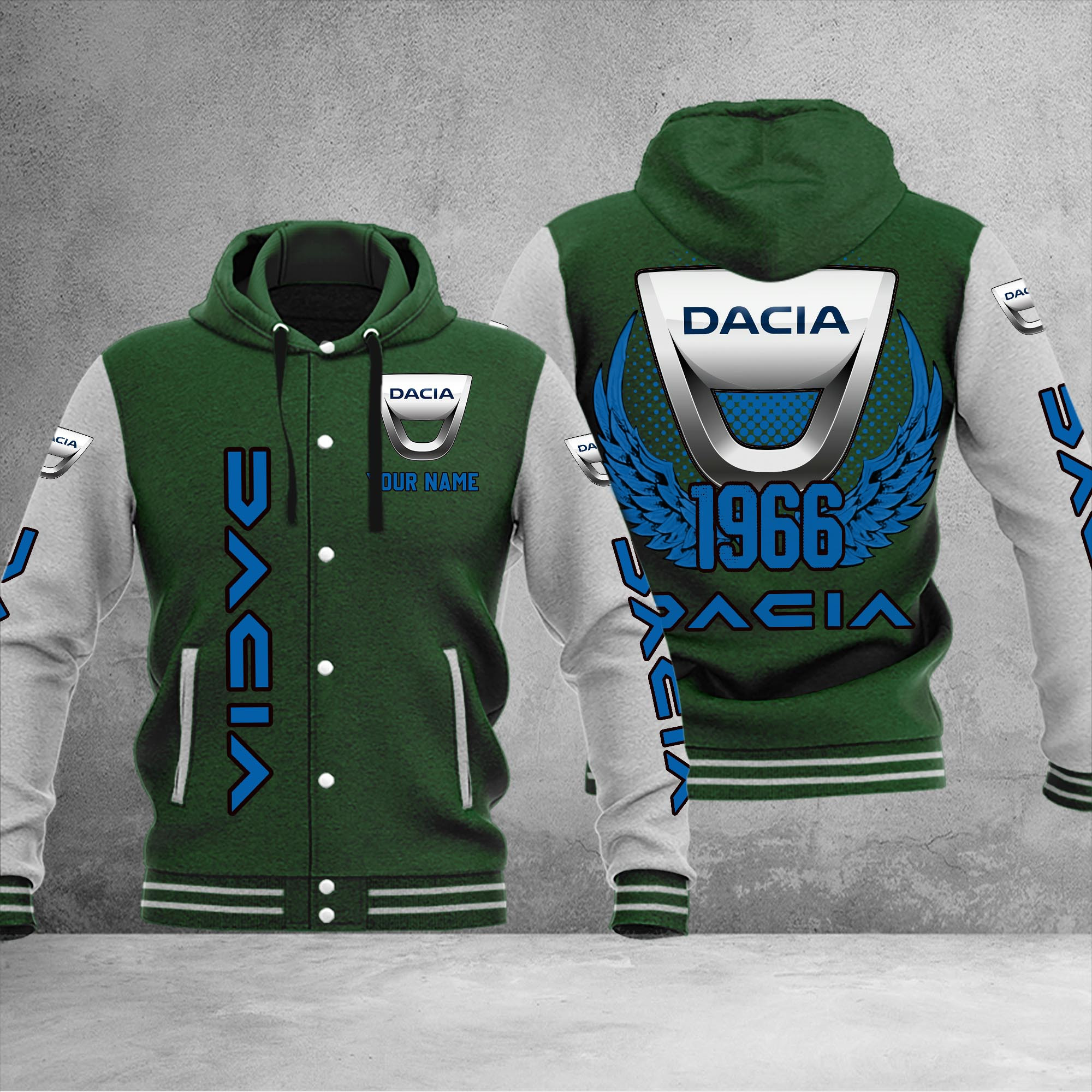 Dacia DMHJ1034 Baseball Jacket Multicolor - Famjoys Dacia DMHJ1034 Baseball Jacket Multicolor - Famjoys
