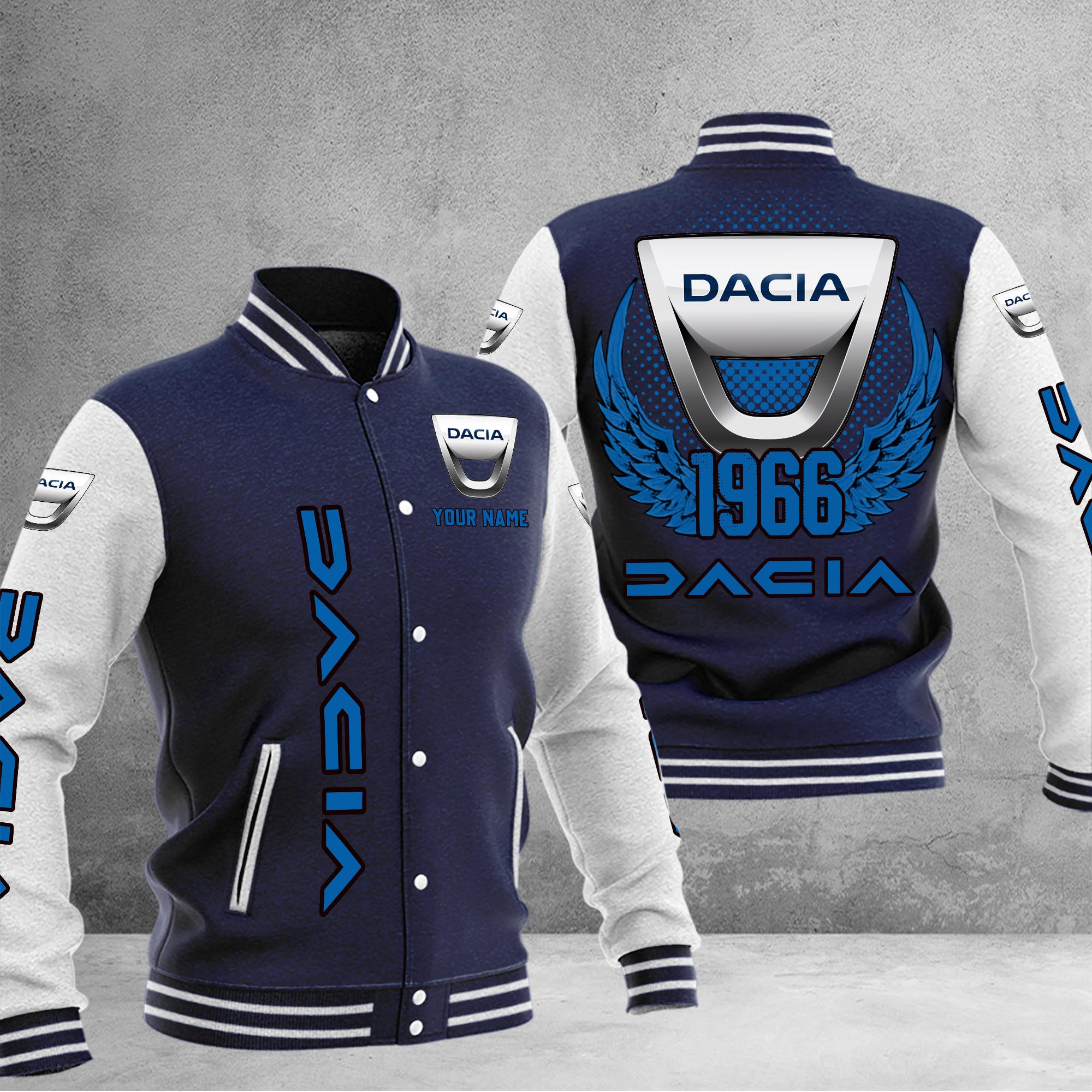 Dacia DMHJ1034 Baseball Jacket Multicolor - Famjoys Dacia DMHJ1034 Baseball Jacket Multicolor - Famjoys