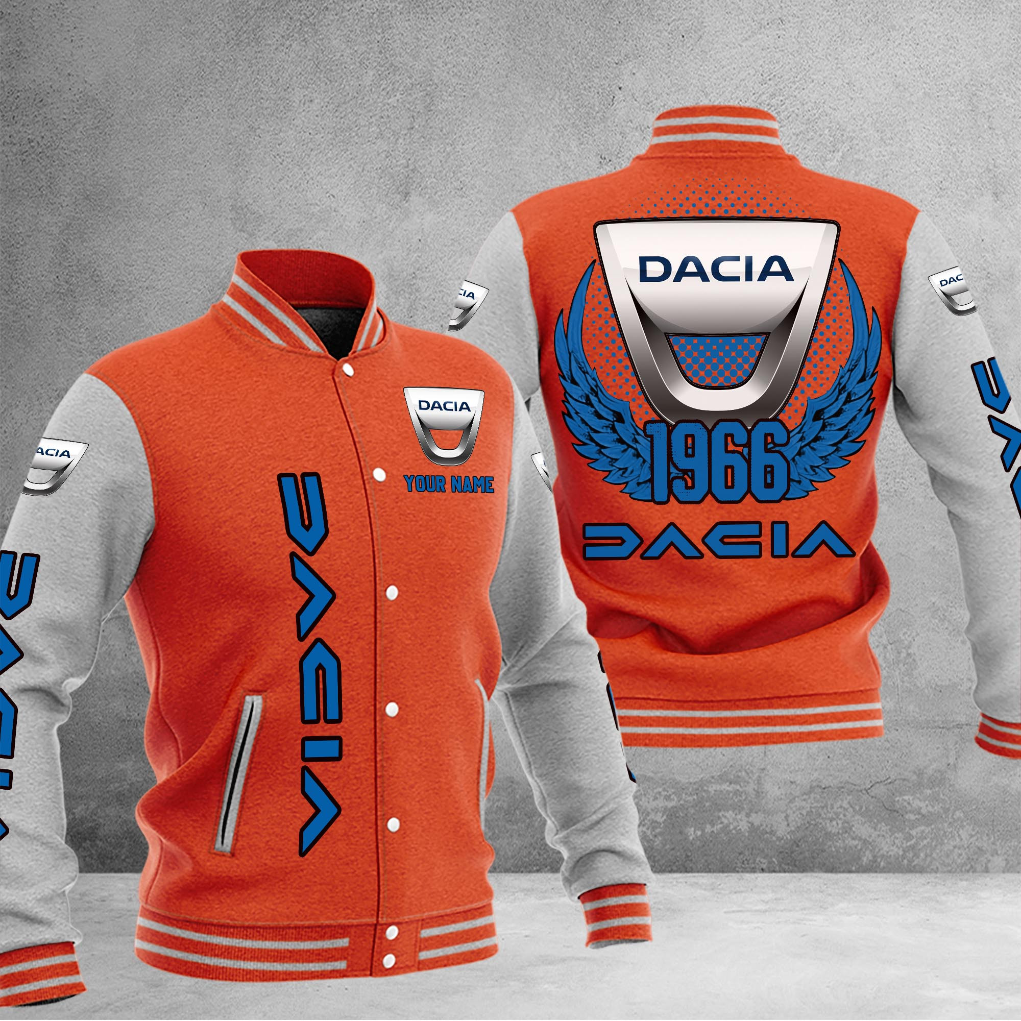 Dacia DMHJ1034 Baseball Jacket Multicolor - Famjoys Dacia DMHJ1034 Baseball Jacket Multicolor - Famjoys