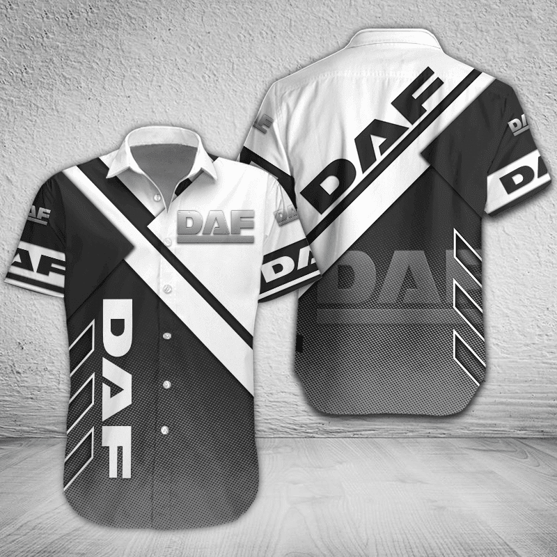 DAF Button Shirt Custom Name, Multicolor - Famjoys DAF Button Shirt Custom Name, Multicolor - Famjoys