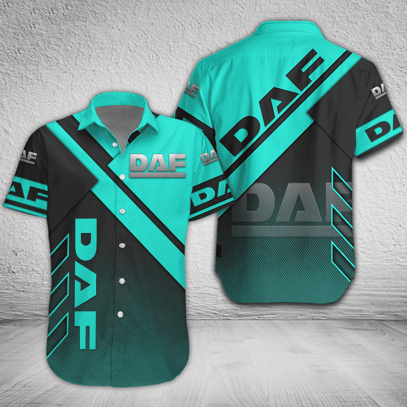 DAF Button Shirt Custom Name, Multicolor - Famjoys DAF Button Shirt Custom Name, Multicolor - Famjoys