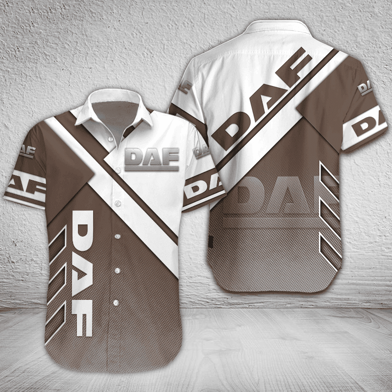 DAF Button Shirt Custom Name, Multicolor - Famjoys DAF Button Shirt Custom Name, Multicolor - Famjoys