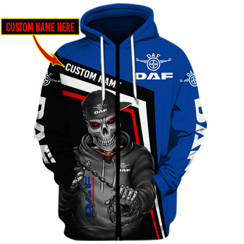 DAF Skull Tshirt, sweatshirt, Polo, Hawaiian, Hoodie 3D Apparel Full Printing Custom Name - Famjoys DAF Skull Tshirt, sweatshirt, Polo, Hawaiian, Hoodie 3D Apparel Full Printing Custom Name - Famjoys