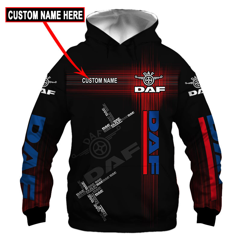 DAF Skull Tshirt, sweatshirt, Polo, Hawaiian, Hoodie 3D Apparel Full Printing Custom Name 