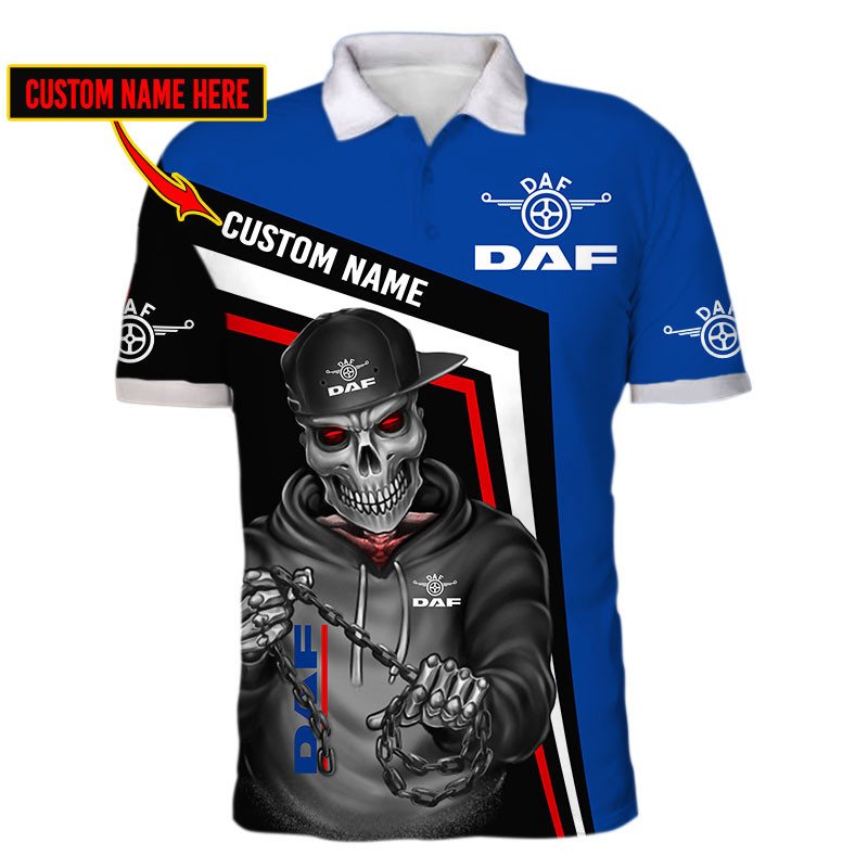 DAF Skull Tshirt, sweatshirt, Polo, Hawaiian, Hoodie 3D Apparel Full Printing Custom Name - Famjoys DAF Skull Tshirt, sweatshirt, Polo, Hawaiian, Hoodie 3D Apparel Full Printing Custom Name - Famjoys