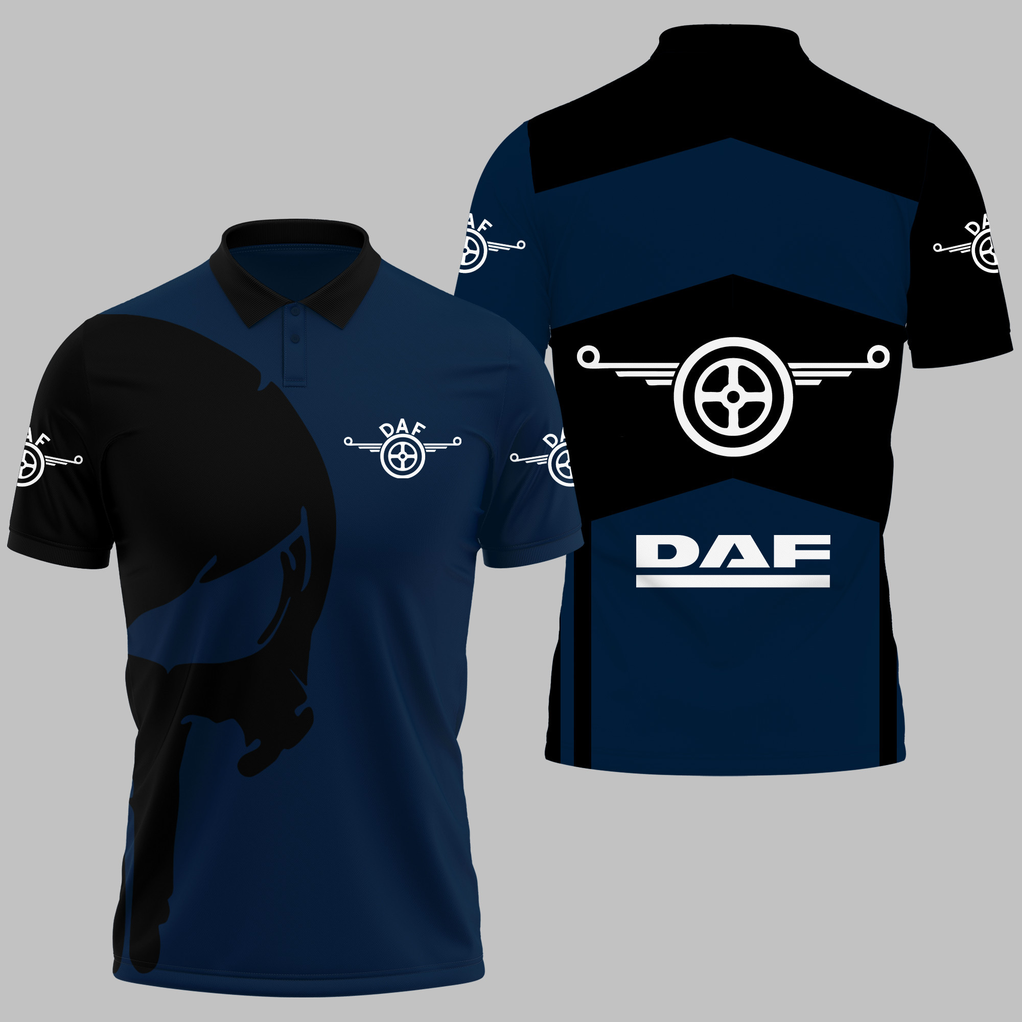 DAF TRUCKS POLO SHIRT V05 - Famjoys DAF TRUCKS POLO SHIRT V05 - Famjoys