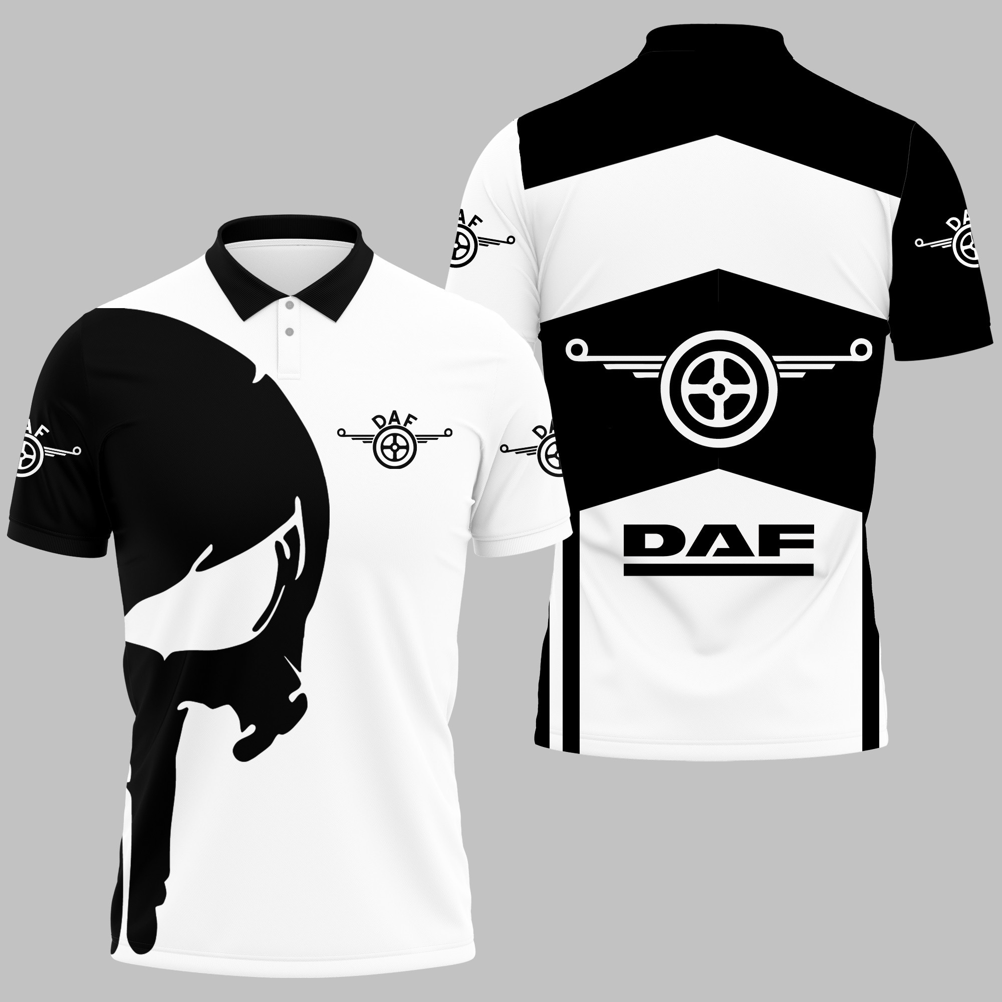 DAF TRUCKS POLO SHIRT V05 - Famjoys DAF TRUCKS POLO SHIRT V05 - Famjoys