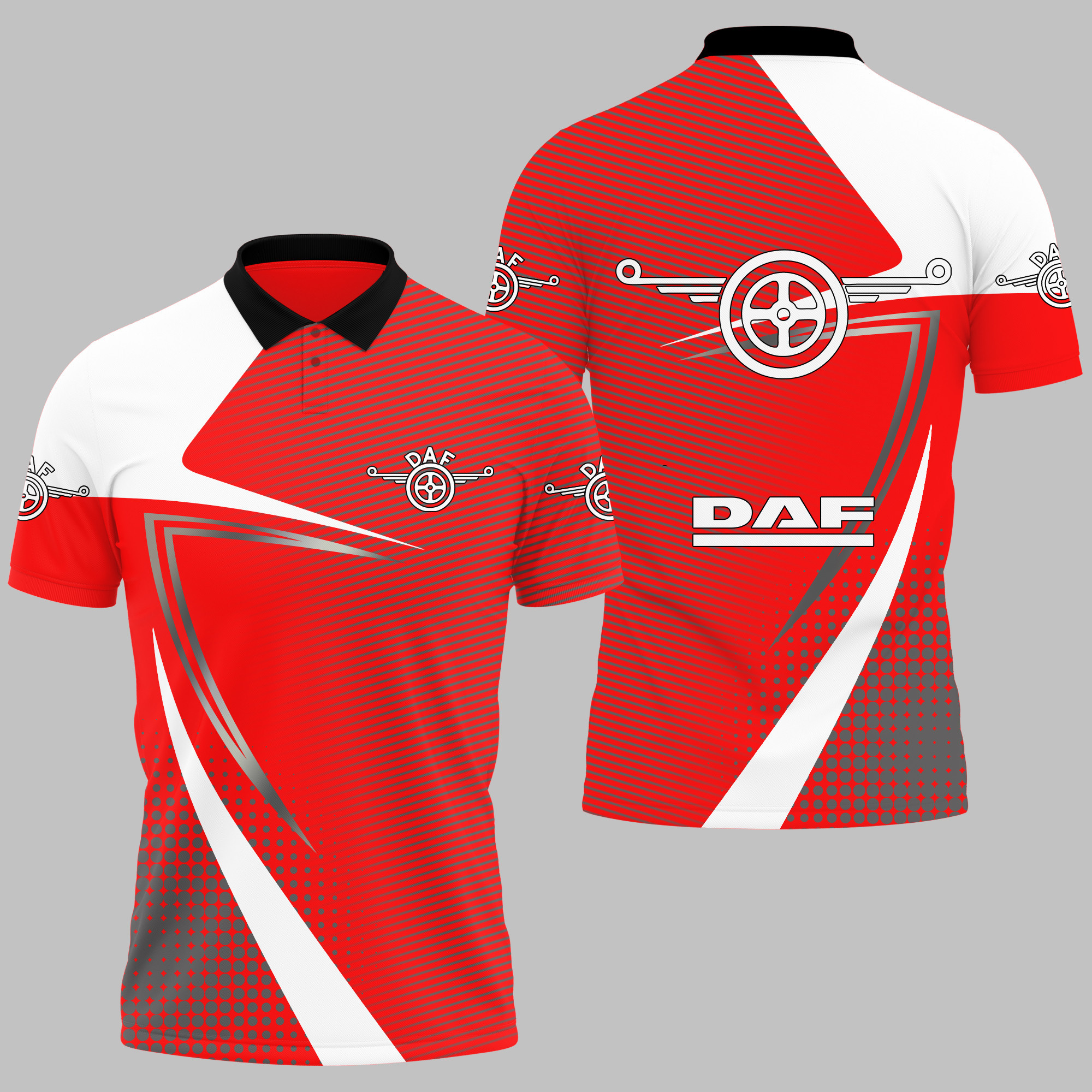 DAF TRUCKS POLO SHIRT V06 - Famjoys DAF TRUCKS POLO SHIRT V06 - Famjoys