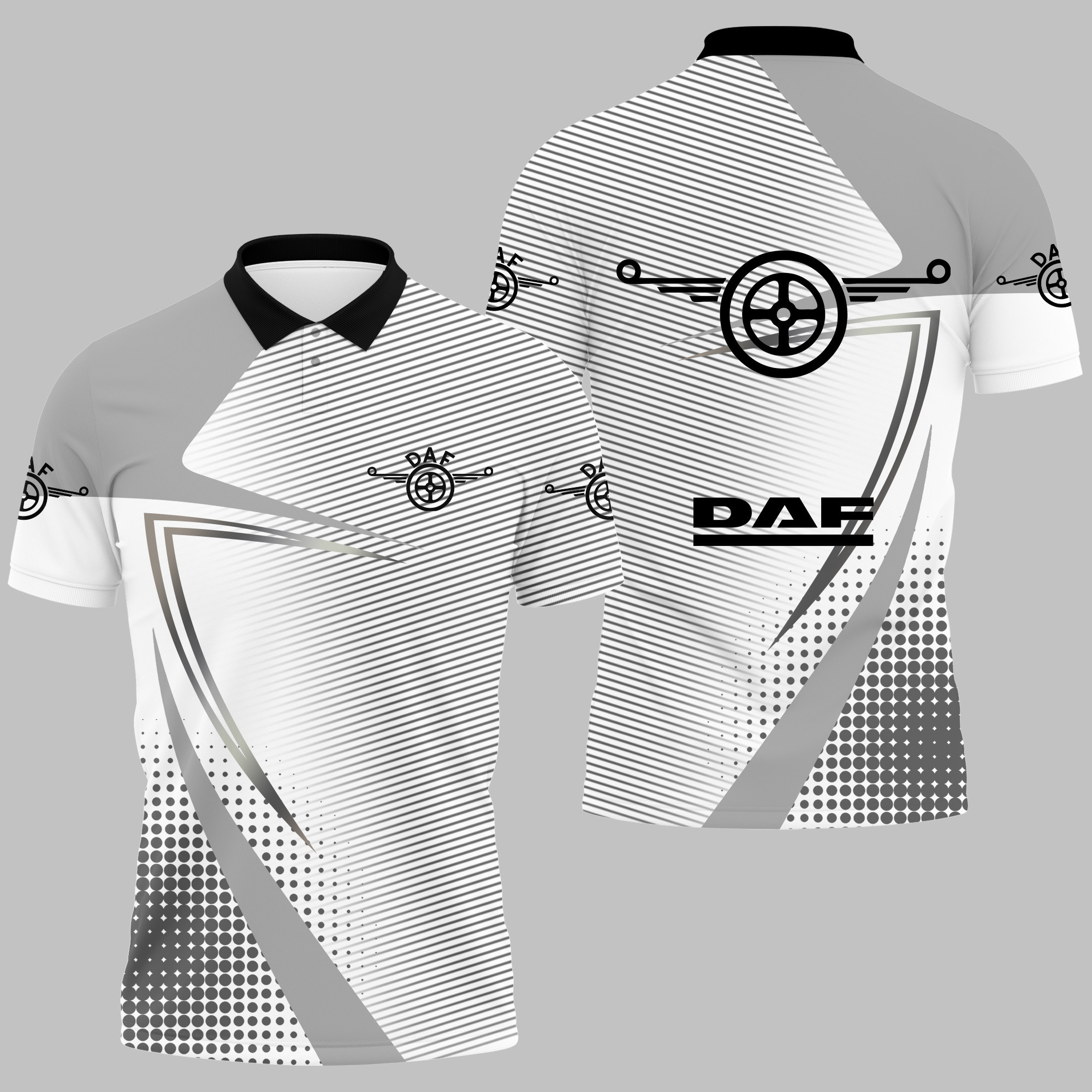 DAF TRUCKS POLO SHIRT V06 - Famjoys DAF TRUCKS POLO SHIRT V06 - Famjoys