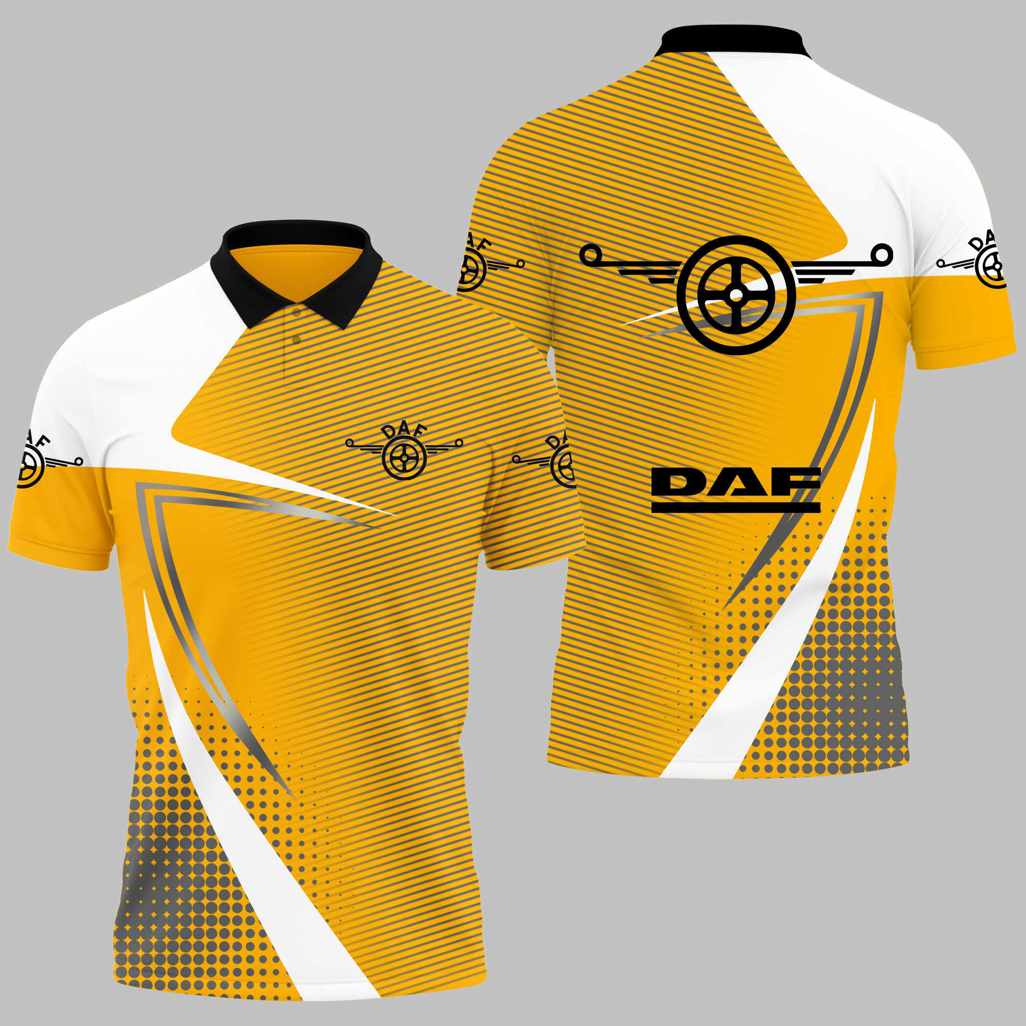 DAF TRUCKS POLO SHIRT V06 - Famjoys DAF TRUCKS POLO SHIRT V06 - Famjoys