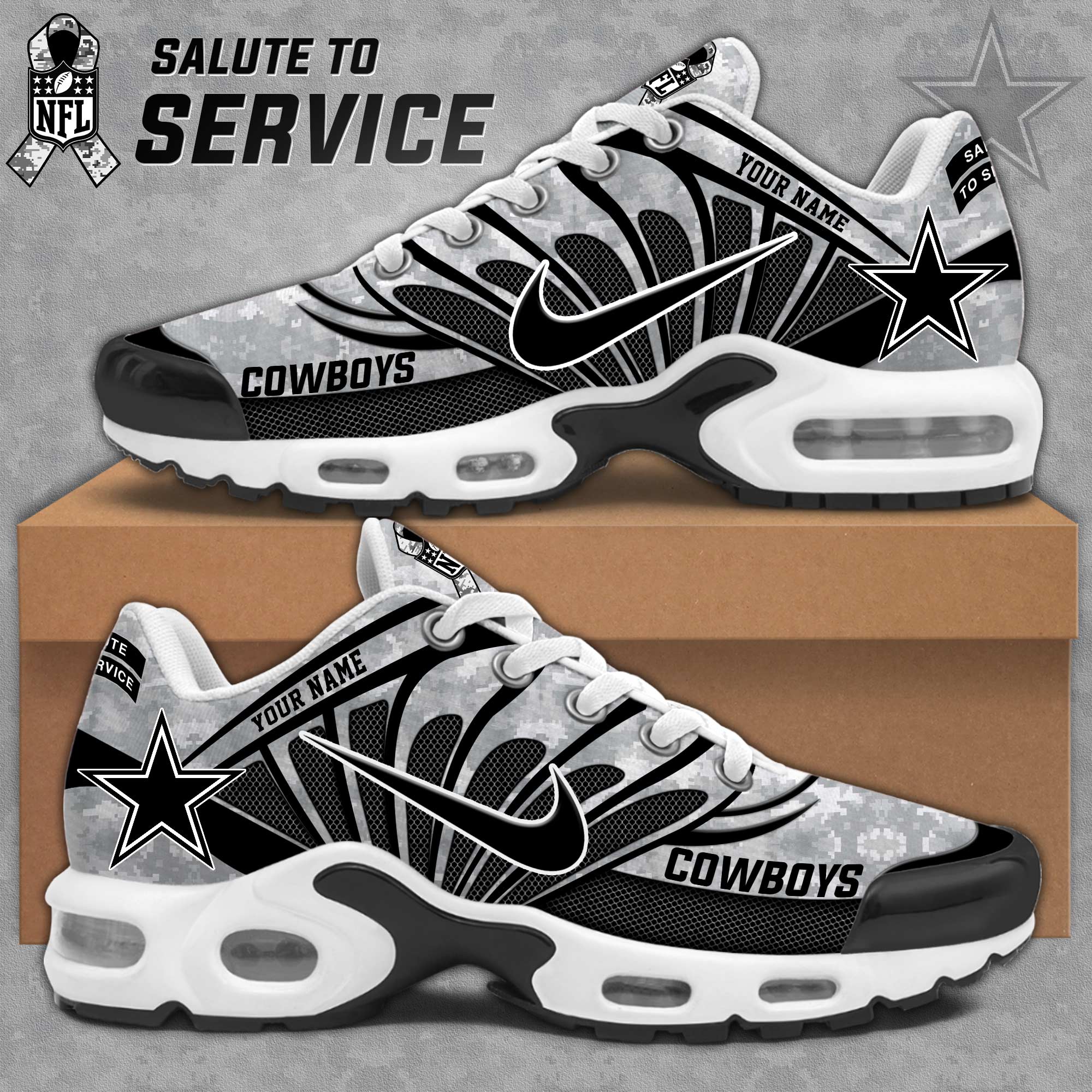 Dallas Cowboy Personalized Shoes - Famjoys Dallas Cowboy Personalized Shoes - Famjoys