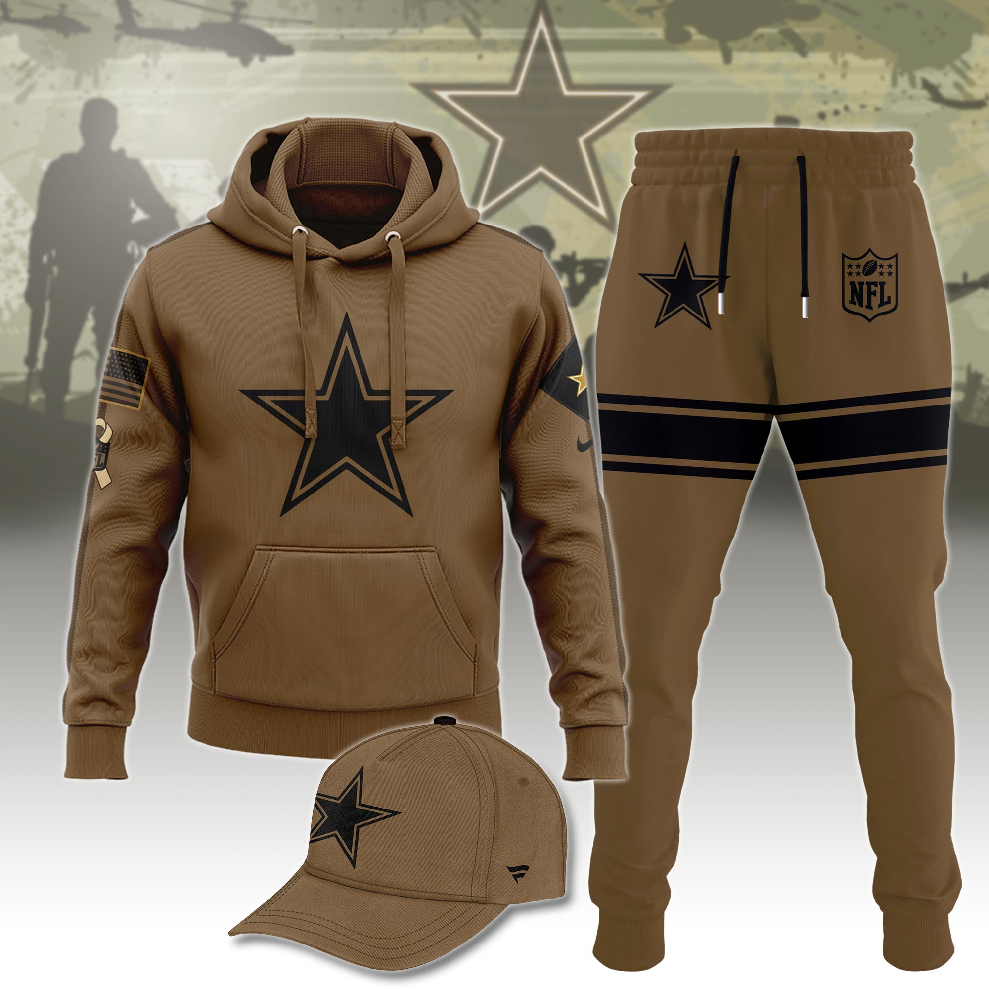 Dallas Cowboy Veterans Hoodie - Famjoys Dallas Cowboy Veterans Hoodie - Famjoys