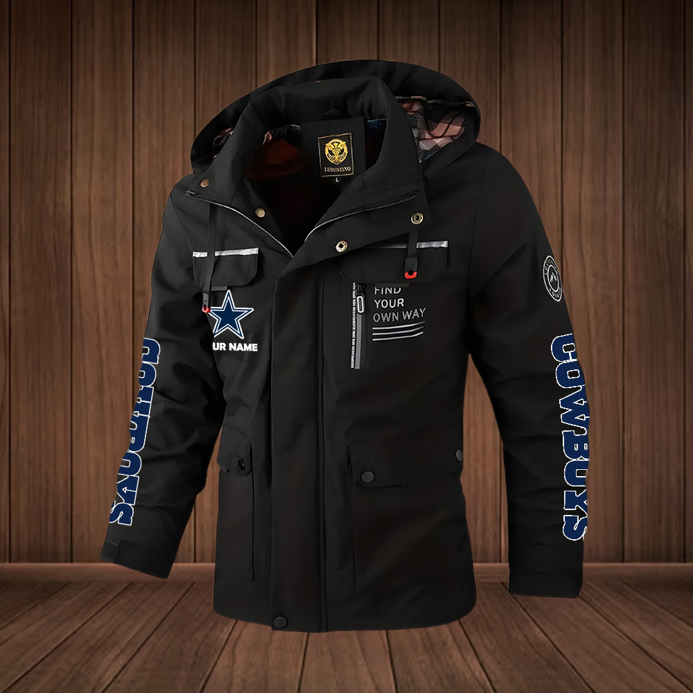 Dallas Cowboys 2D Windbreaker Bomber Jacket SP1011202302ID06DS09 - Famjoys Dallas Cowboys 2D Windbreaker Bomber Jacket SP1011202302ID06DS09 - Famjoys