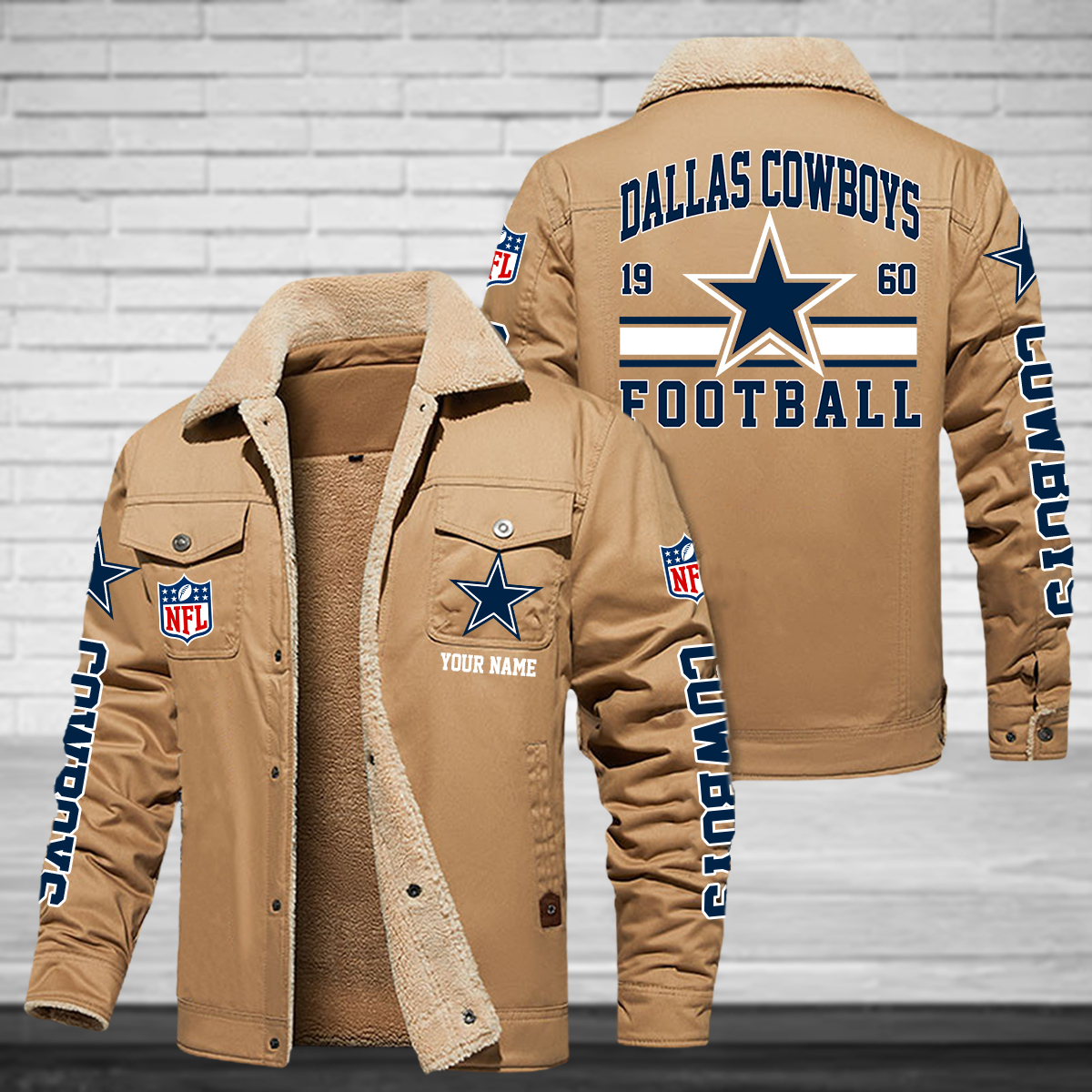 Dallas Cowboys 32 Teams H111 Fleece Jacket New 2023 SP03122309ID06DS09 - Famjoys Dallas Cowboys 32 Teams H111 Fleece Jacket New 2023 SP03122309ID06DS09 - Famjoys