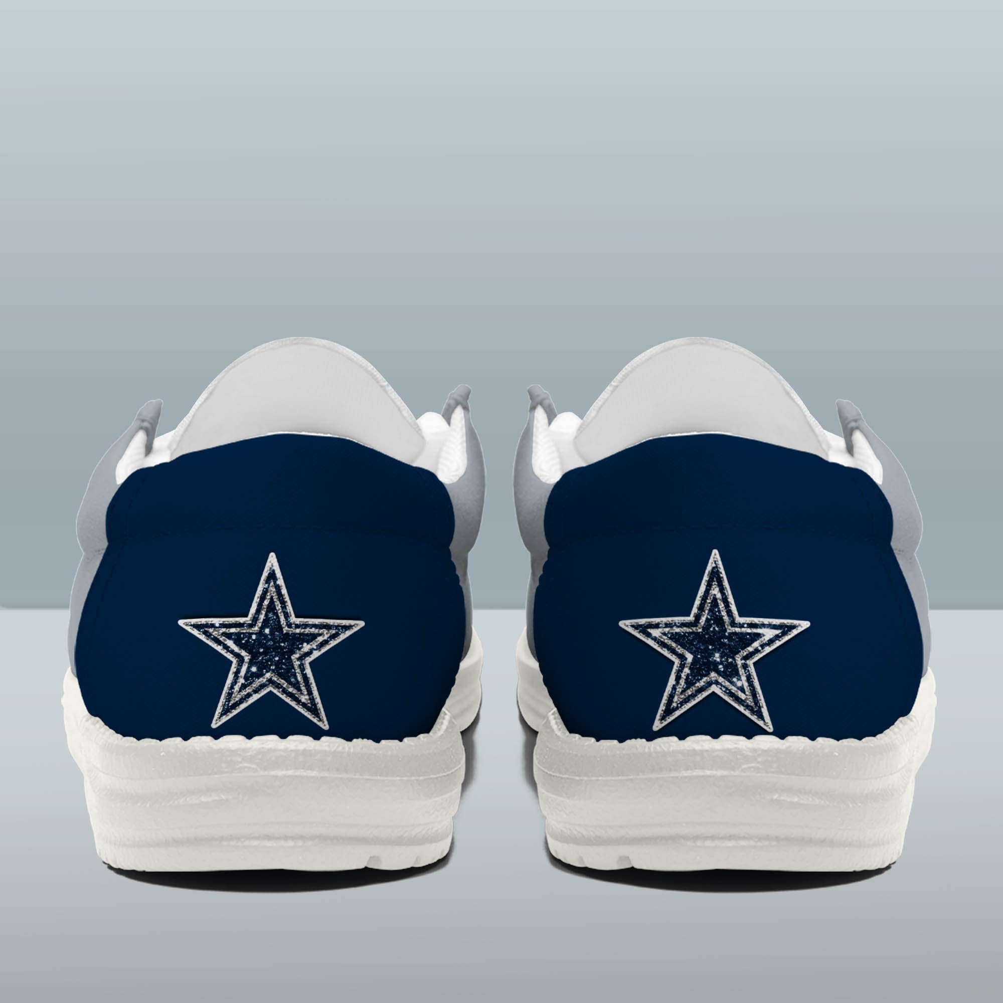 Dallas Cowboys 32 Teams HeyDude Canvas Loafer Shoes Personalized Your Name - Famjoys Dallas Cowboys 32 Teams HeyDude Canvas Loafer Shoes Personalized Your Name - Famjoys