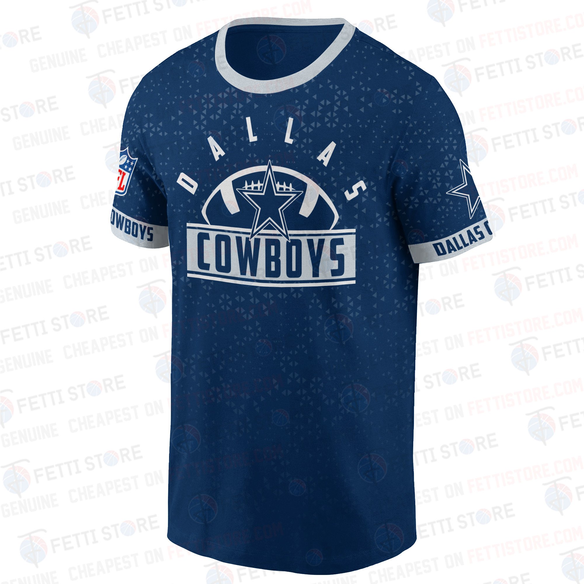 Dallas Cowboys American Football Leauge Pattern T Shirt - Famjoys Dallas Cowboys American Football Leauge Pattern T Shirt - Famjoys