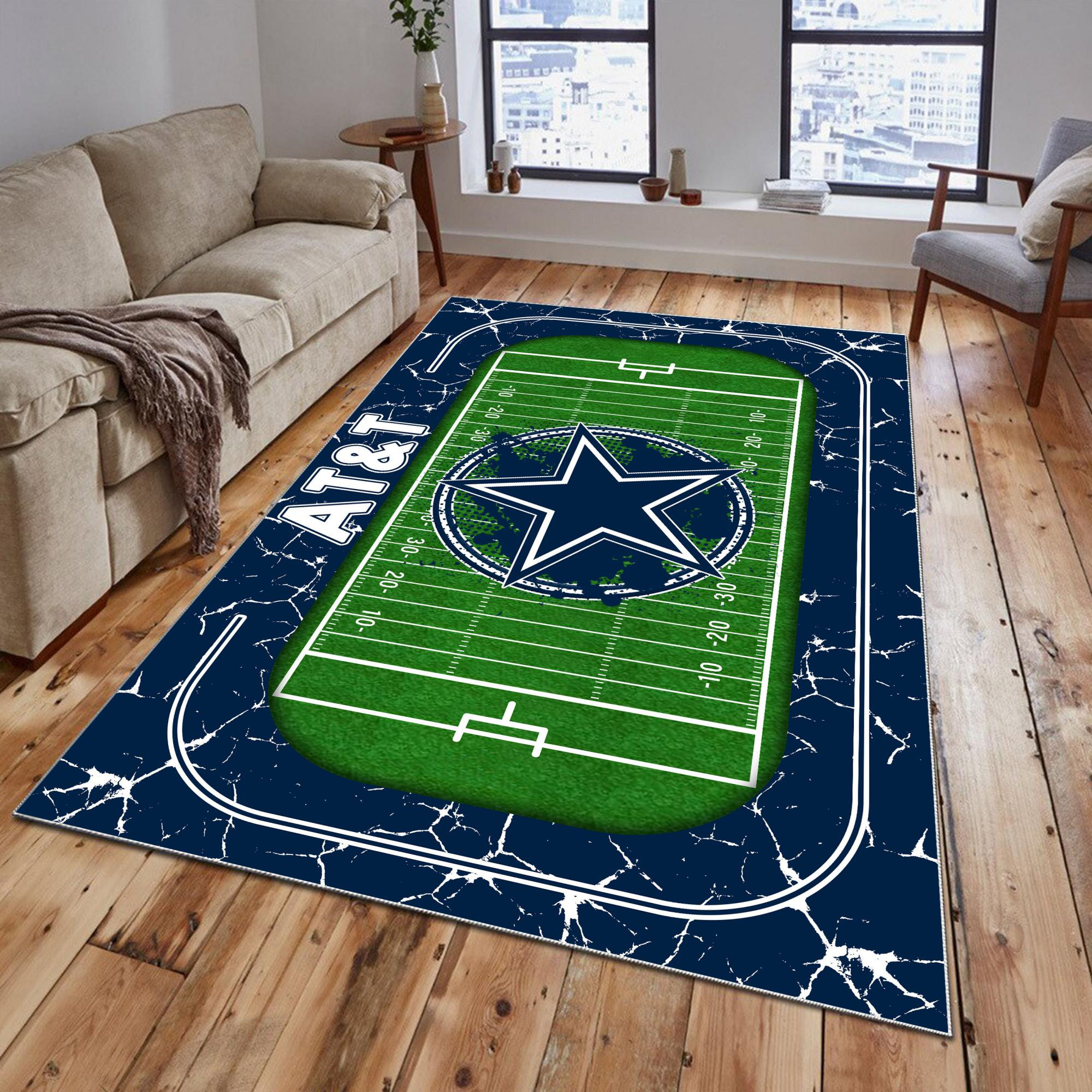 Dallas Cowboys Area Rug 519 - Famjoys Dallas Cowboys Area Rug 519 - Famjoys