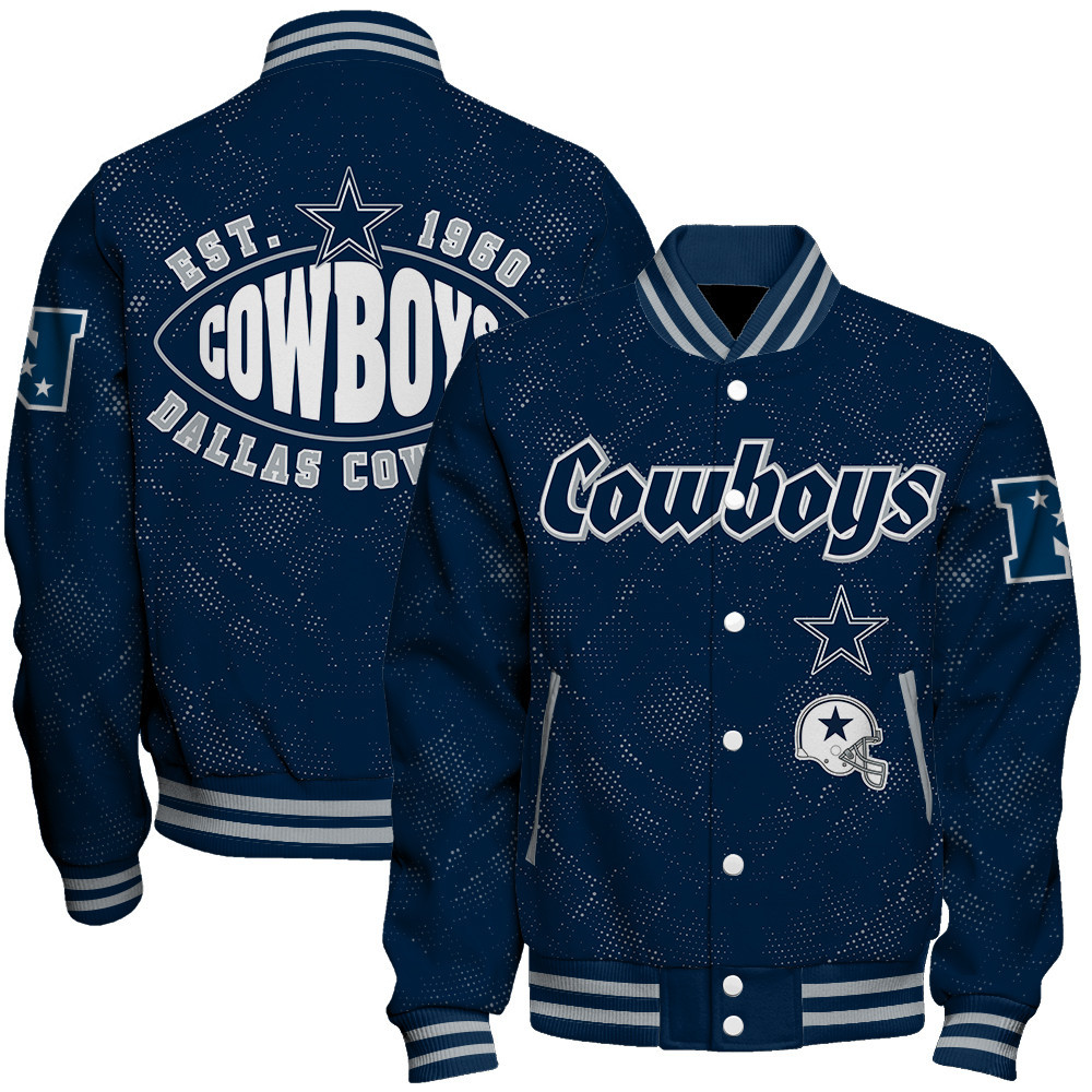 Dallas Cowboys - Continue Writing The Dream Unisex Varsity Jacket - Famjoys Dallas Cowboys - Continue Writing The Dream Unisex Varsity Jacket - Famjoys