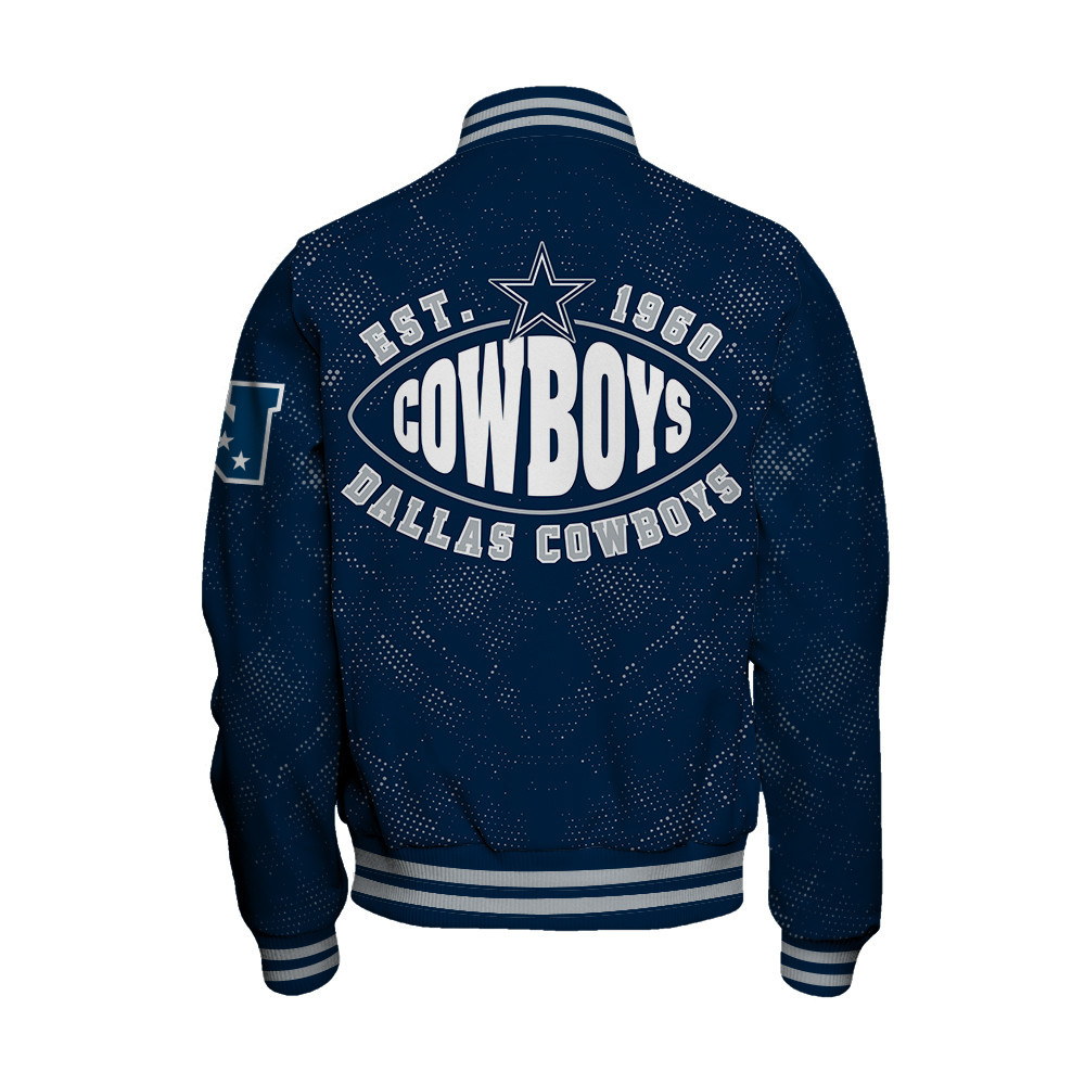 Dallas Cowboys - Continue Writing The Dream Unisex Varsity Jacket - Famjoys Dallas Cowboys - Continue Writing The Dream Unisex Varsity Jacket - Famjoys