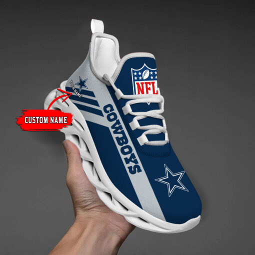 Dallas Cowboys Custom Name Max Soul Shoes - Famjoys Dallas Cowboys Custom Name Max Soul Shoes - Famjoys