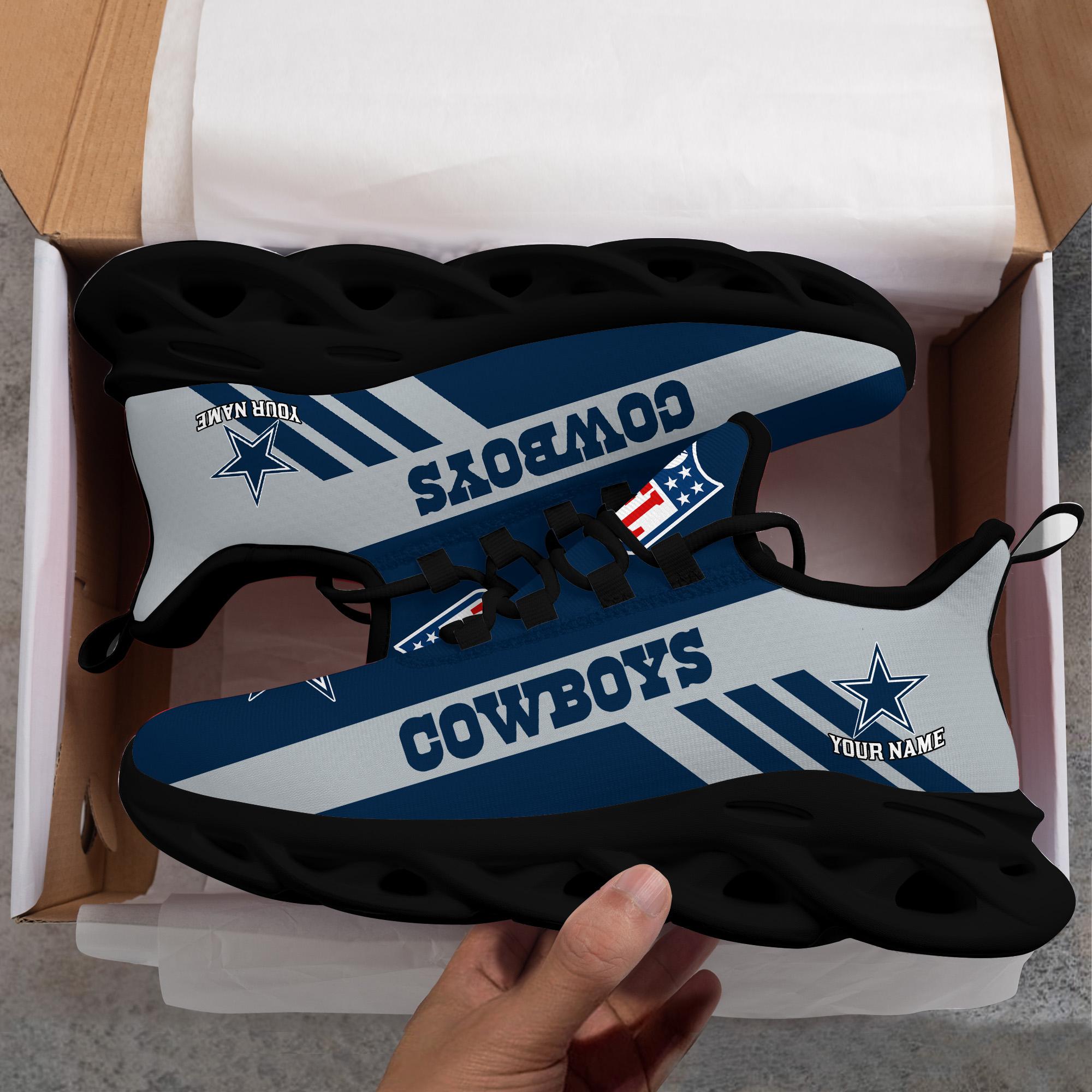 Dallas Cowboys Custom Name Max Soul Shoes - Famjoys Dallas Cowboys Custom Name Max Soul Shoes - Famjoys
