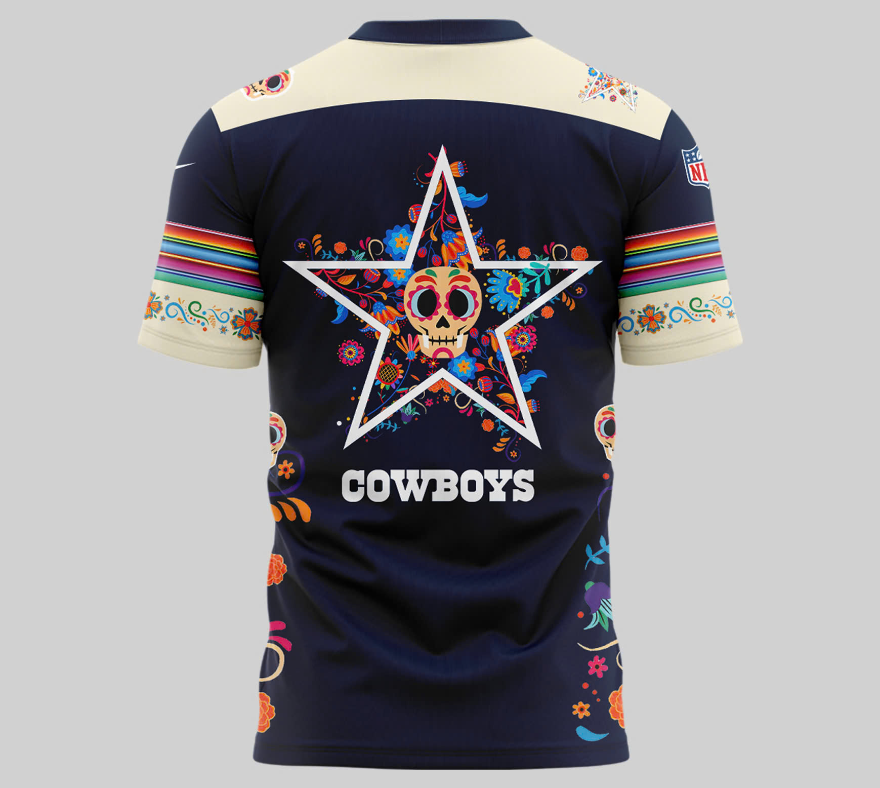 Dallas Cowboys Dia De Los Muertos Premium Tee - Famjoys Dallas Cowboys Dia De Los Muertos Premium Tee - Famjoys