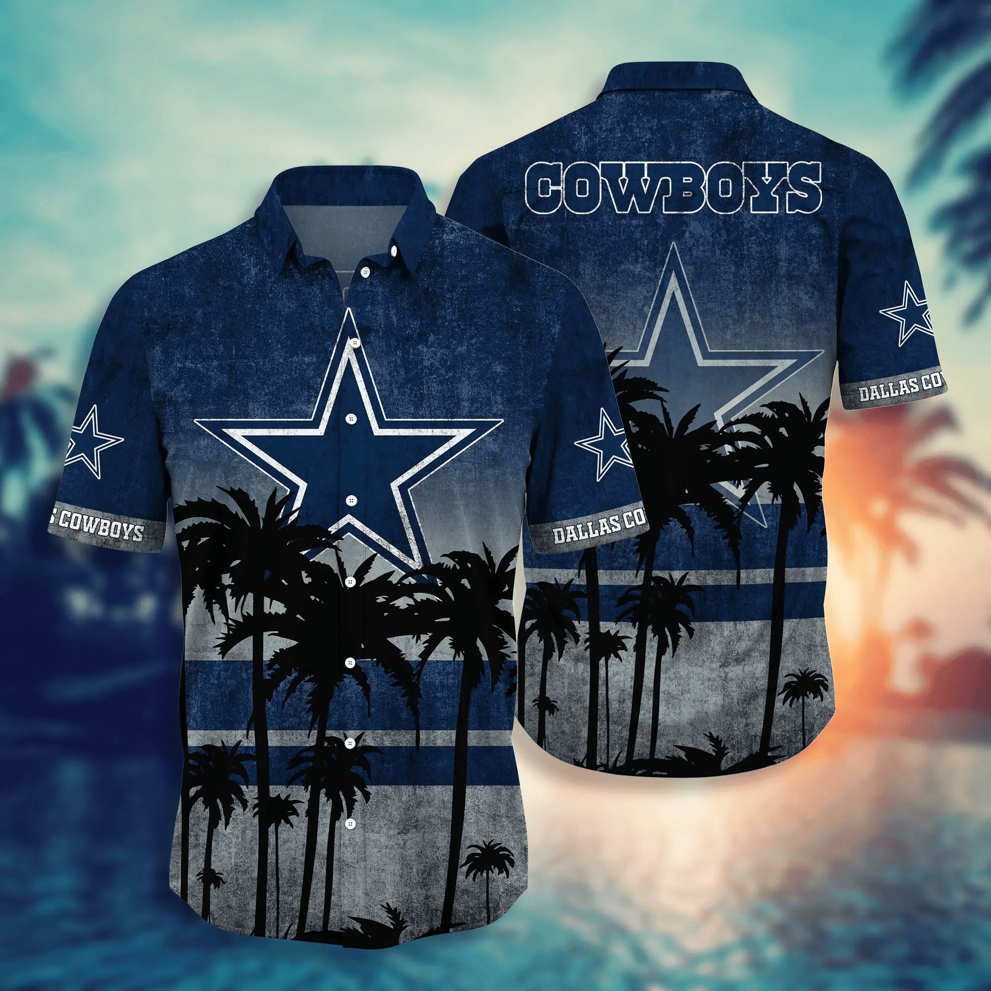 Dallas Cowboys Hawaii Shirt Short Style Hot Trending Summer - Famjoys Dallas Cowboys Hawaii Shirt Short Style Hot Trending Summer - Famjoys
