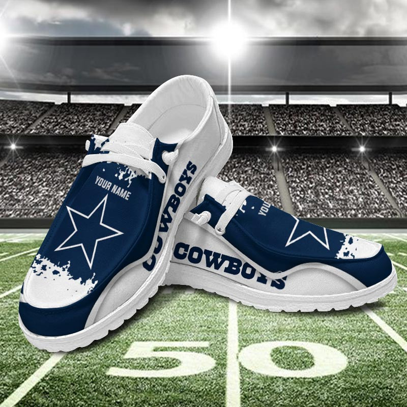 Dallas Cowboys Hey Dude Shoes - Famjoys Dallas Cowboys Hey Dude Shoes - Famjoys