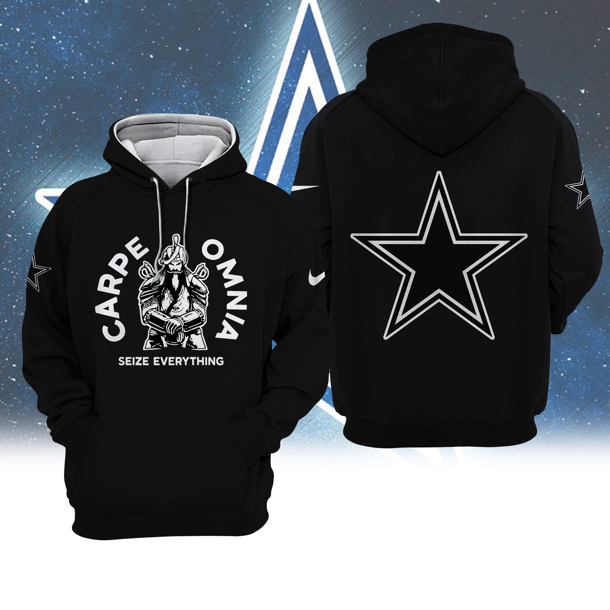 Dallas Cowboys Hoodie Carpe Omnia | Hoodie T Shirt Zip Hoodie Sweatshirt 01 - Famjoys Dallas Cowboys Hoodie Carpe Omnia | Hoodie T Shirt Zip Hoodie Sweatshirt 01 - Famjoys
