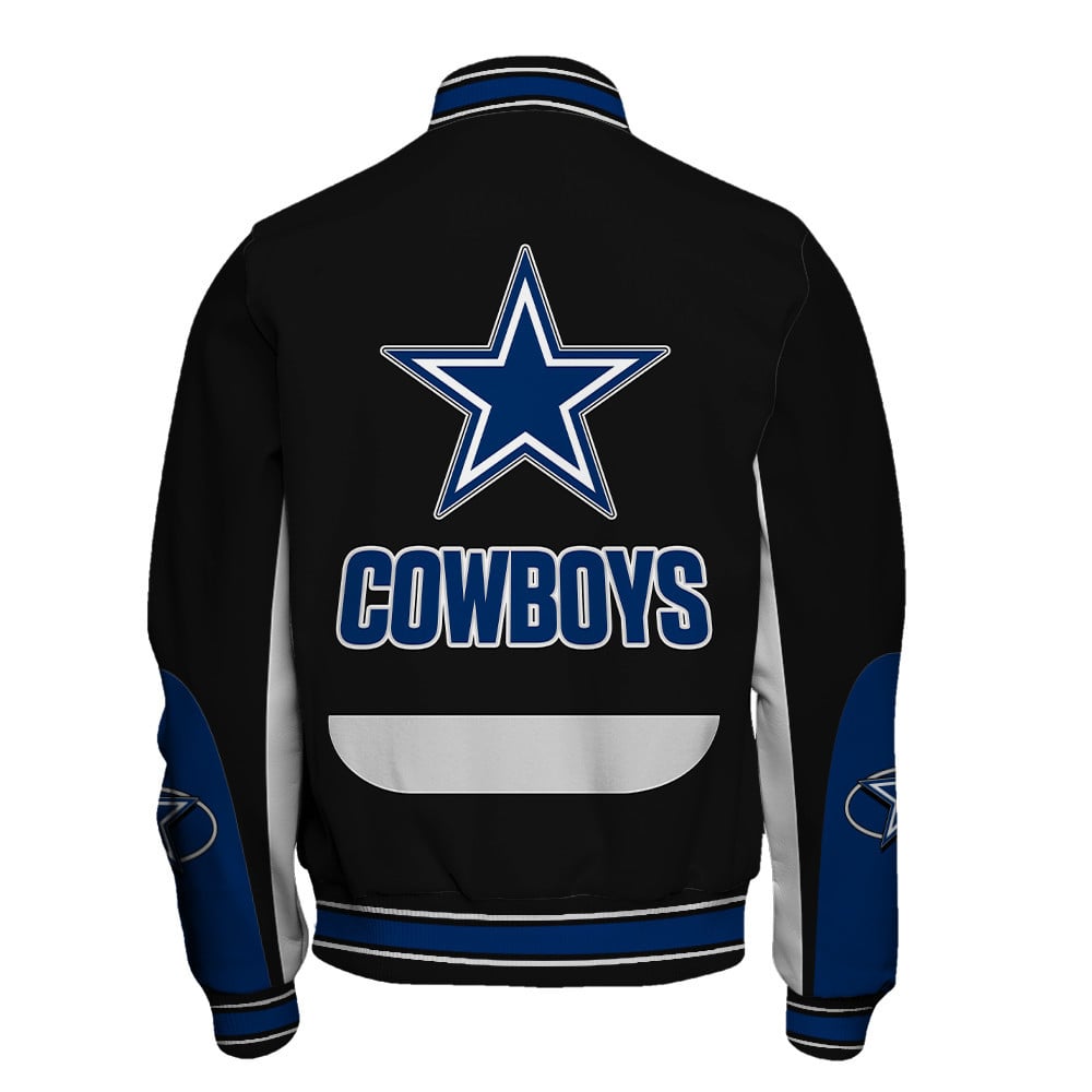 Dallas Cowboys - In Sync With The Home Team Unisex Varsity Jacket - Famjoys Dallas Cowboys - In Sync With The Home Team Unisex Varsity Jacket - Famjoys