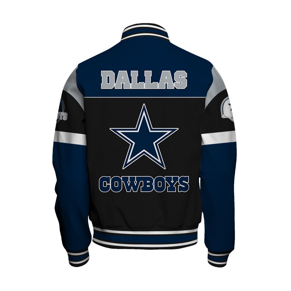 Dallas Cowboys National Football League - Feel The Power Unisex Varsity Jacket - Famjoys Dallas Cowboys National Football League - Feel The Power Unisex Varsity Jacket - Famjoys