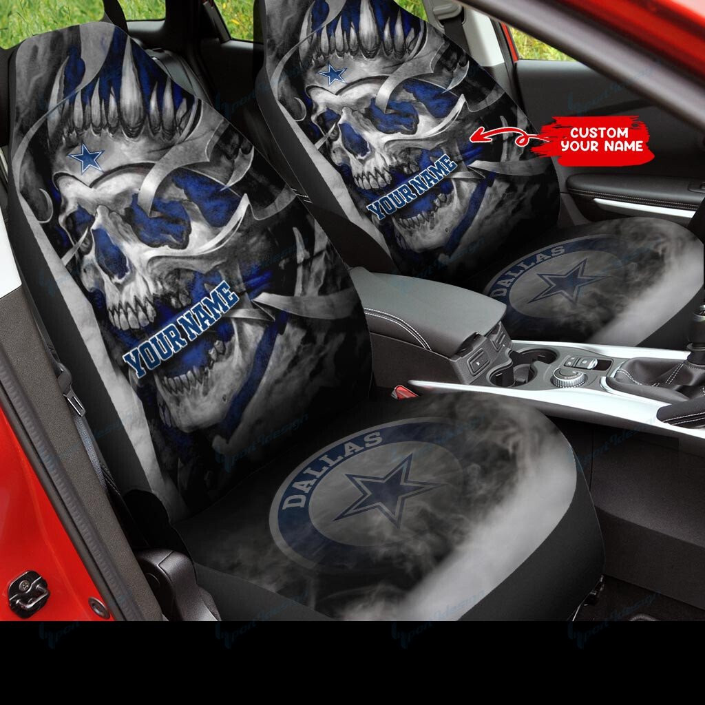 Dallas Cowboys Personalized Car Seat Covers BG153 - Famjoys Dallas Cowboys Personalized Car Seat Covers BG153 - Famjoys