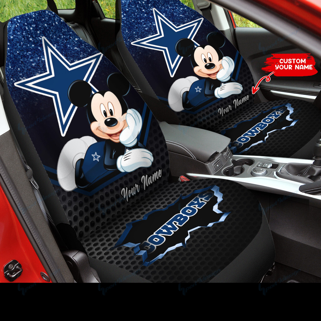 Dallas Cowboys Personalized Car Seat Covers BG222 - Famjoys Dallas Cowboys Personalized Car Seat Covers BG222 - Famjoys