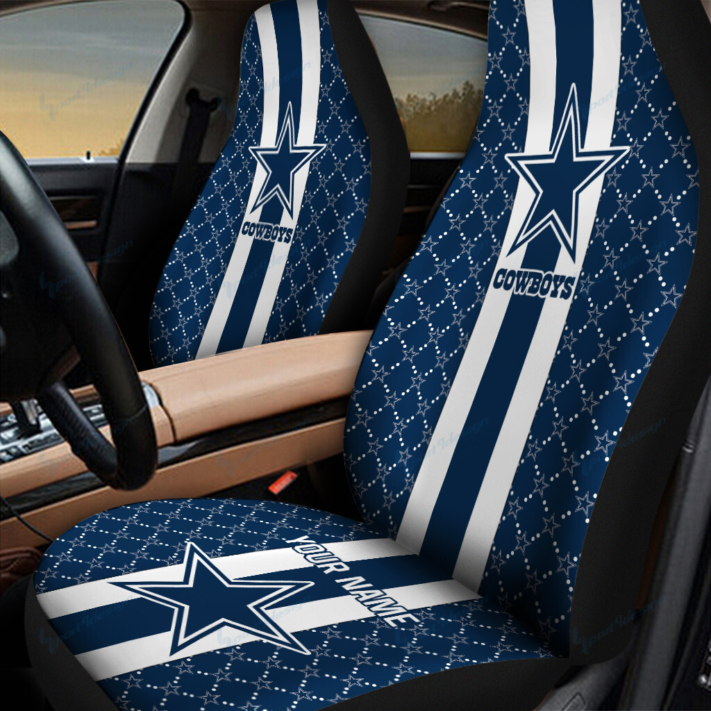 Dallas Cowboys Personalized Car Seat Covers BG283 - Famjoys Dallas Cowboys Personalized Car Seat Covers BG283 - Famjoys
