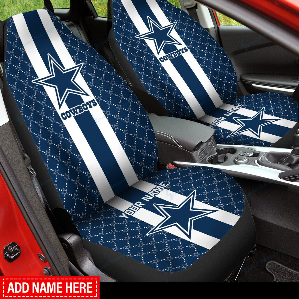 Dallas Cowboys Personalized Car Seat Covers BG283 - Famjoys Dallas Cowboys Personalized Car Seat Covers BG283 - Famjoys